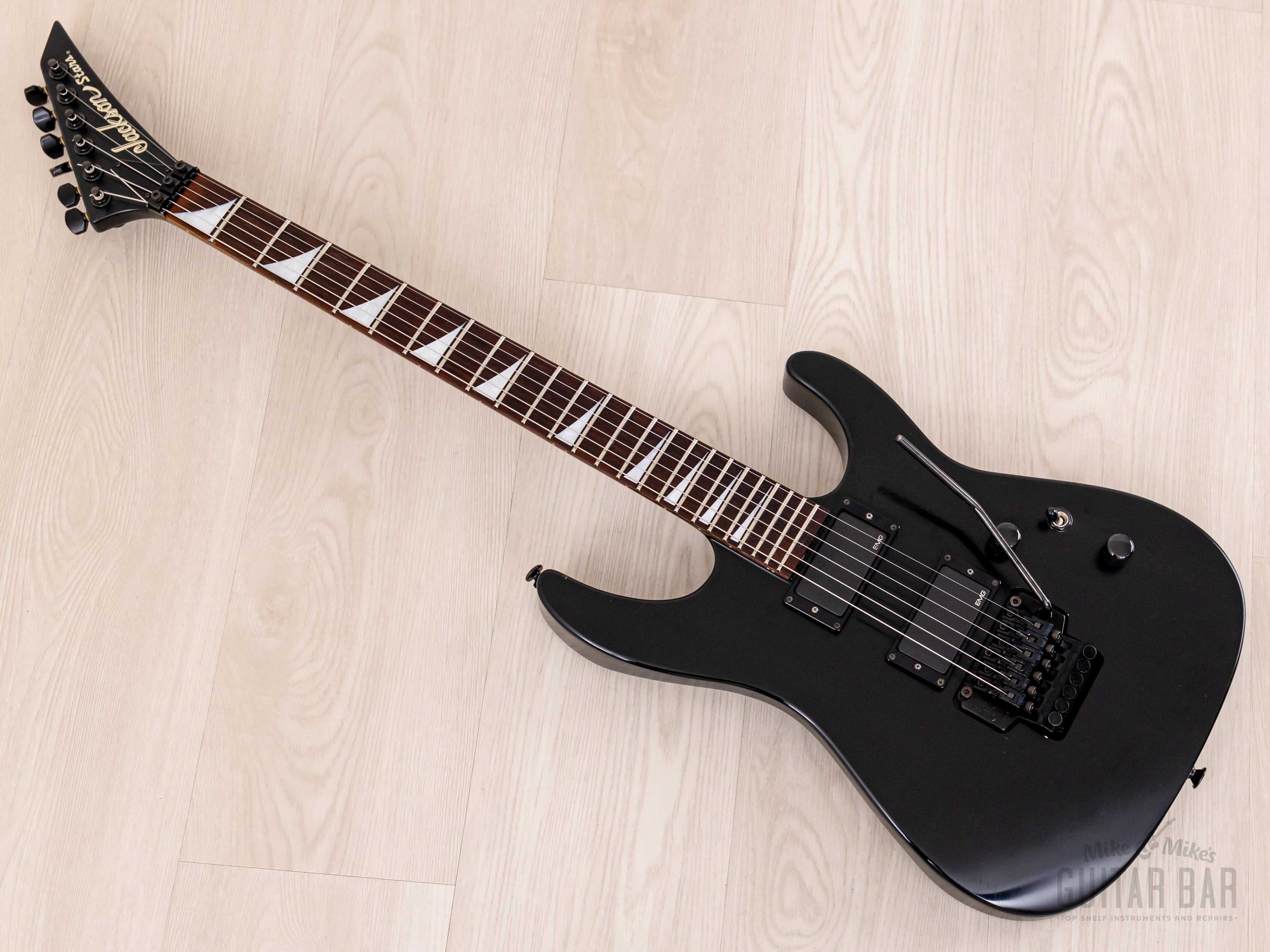 2000 Jackson Stars Soloist SL-J2E Matte Black, Near-Mint w/ EMG, Floyd Rose & Case