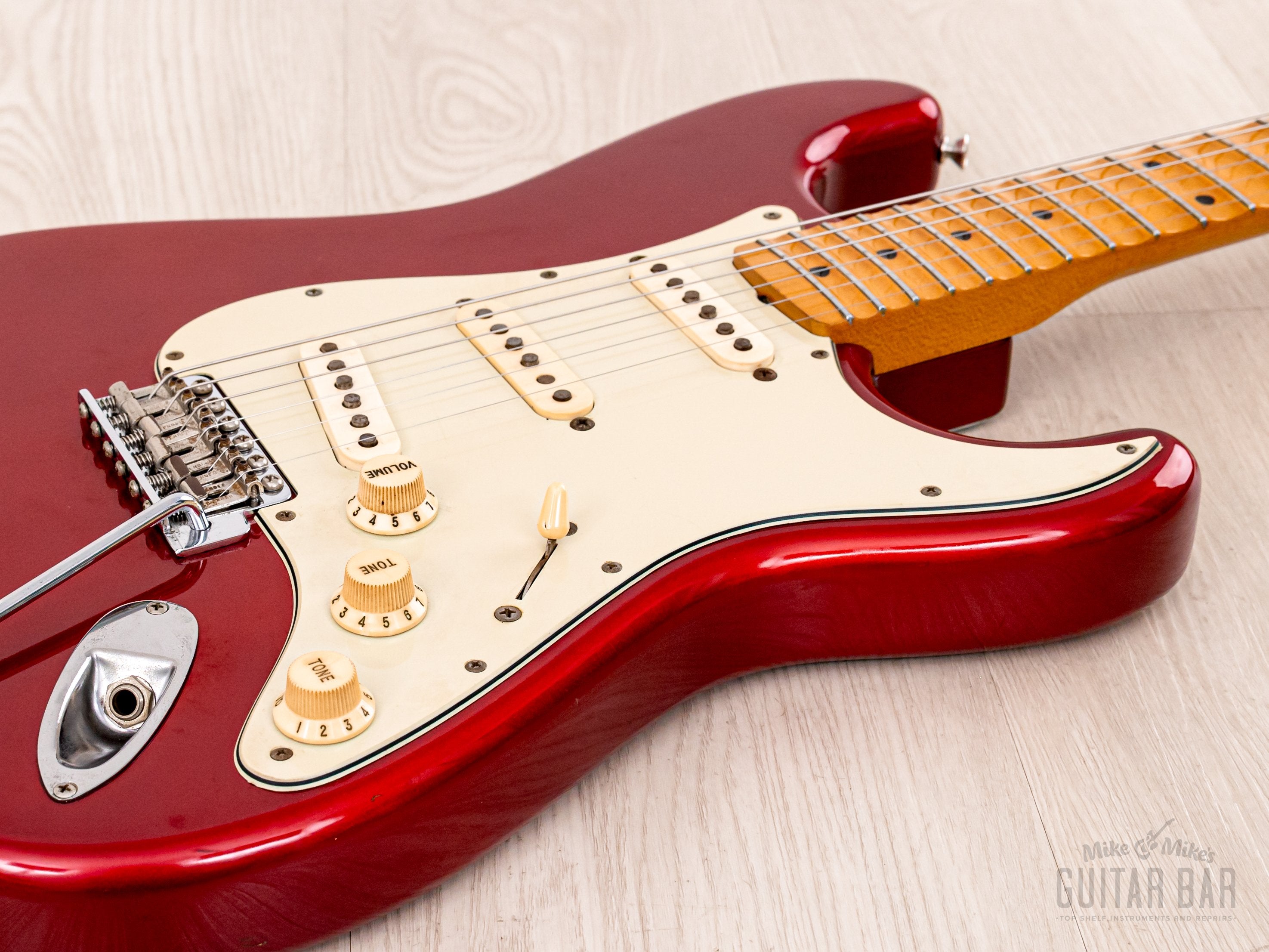 1992 Fender Order Made Stratocaster Yngwie-Spec Candy Apple Red w/ Scalloped Fretboard, Japan MIJ Fujigen