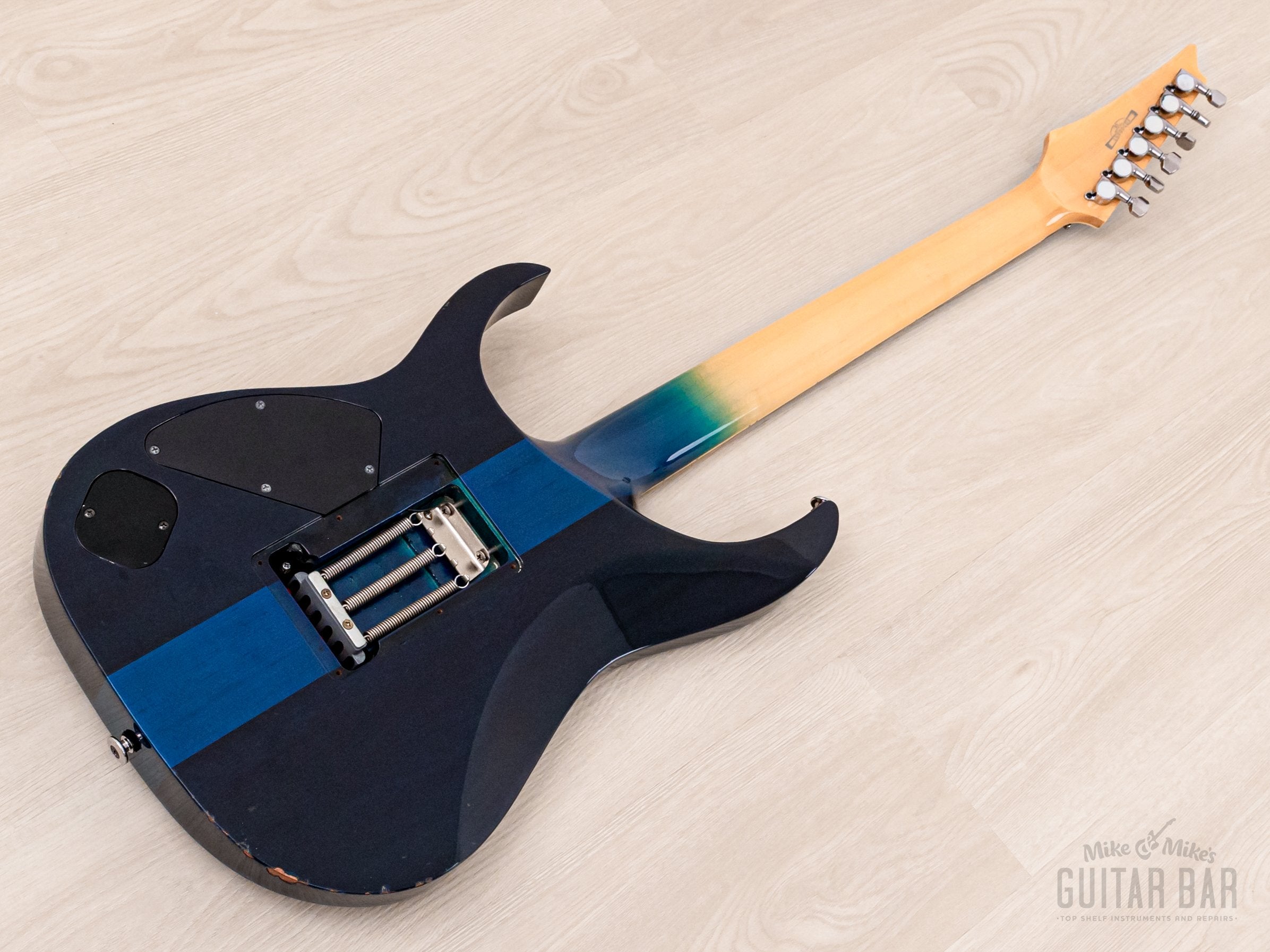 2003 Ibanez Prestige RGT3170 HSH Neck Thru Transparent Blue w/ DiMarzio