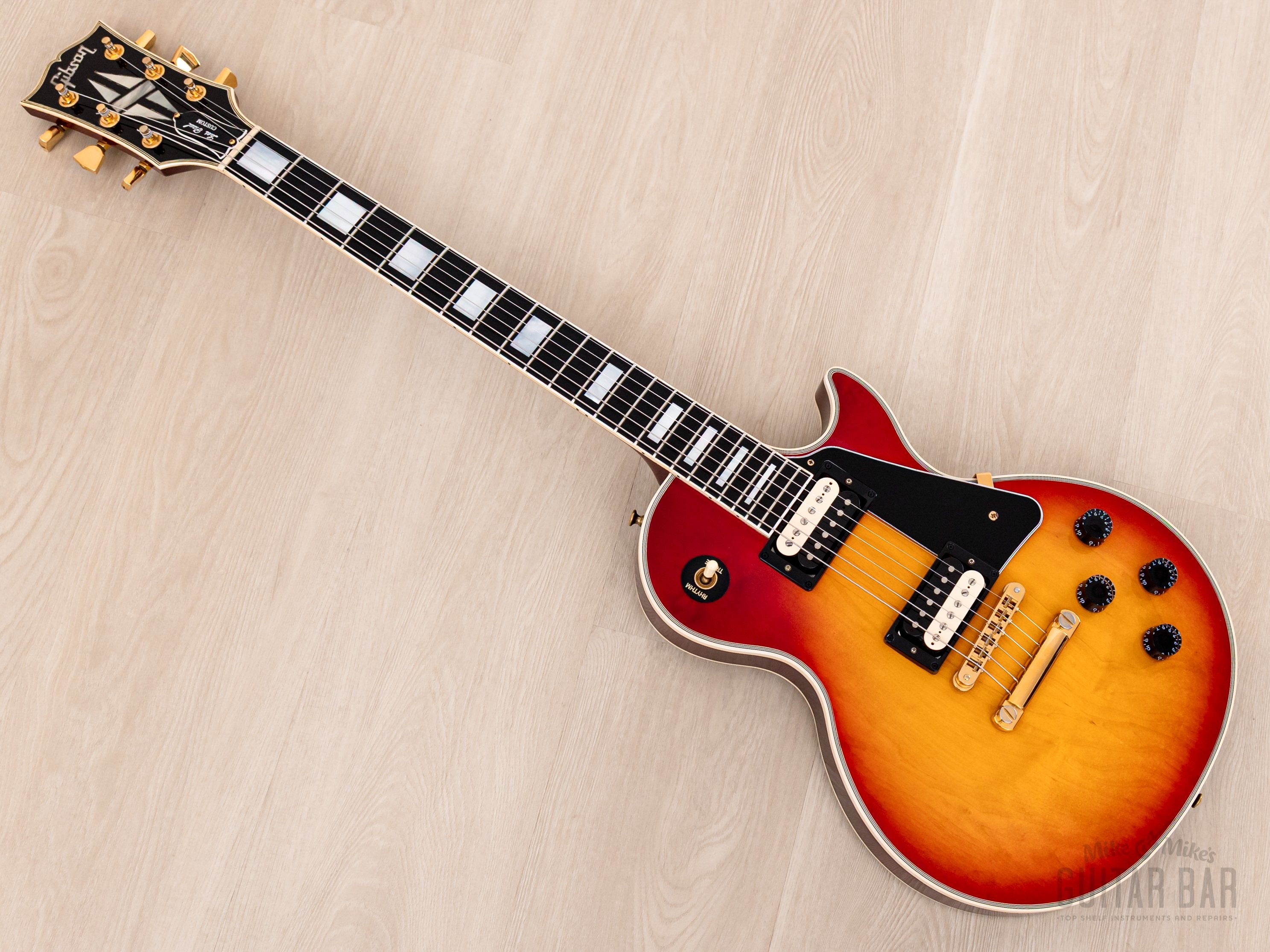1990 Gibson Les Paul Custom Heritage Cherry Sunburst, Near-Mint w/ Zebra '57 Classic PAFs, Case