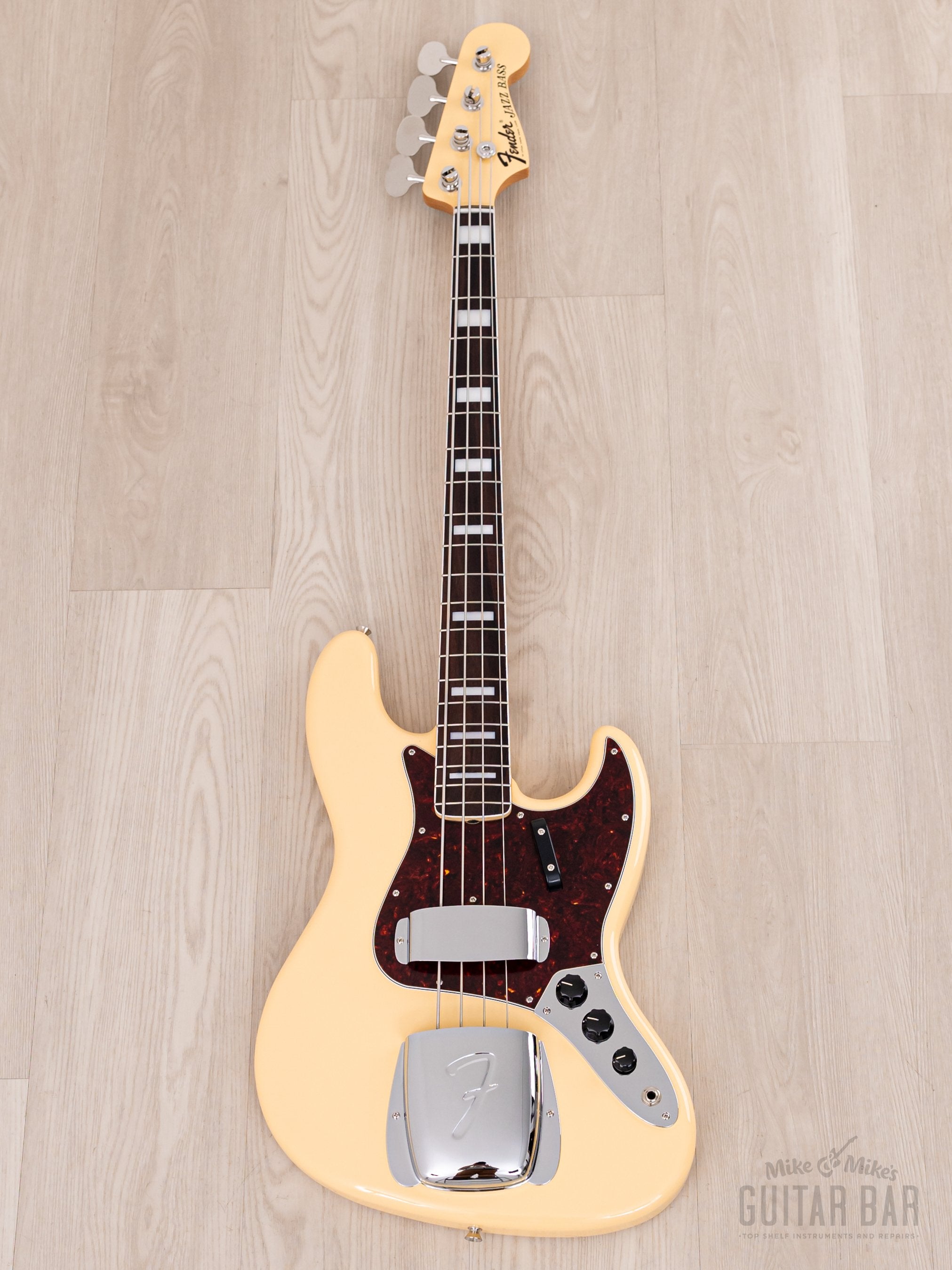 2024 Fender Traditional II Late 60s Jazz Bass FSR Vintage White w/ Blocks & Binding, Japan MIJ