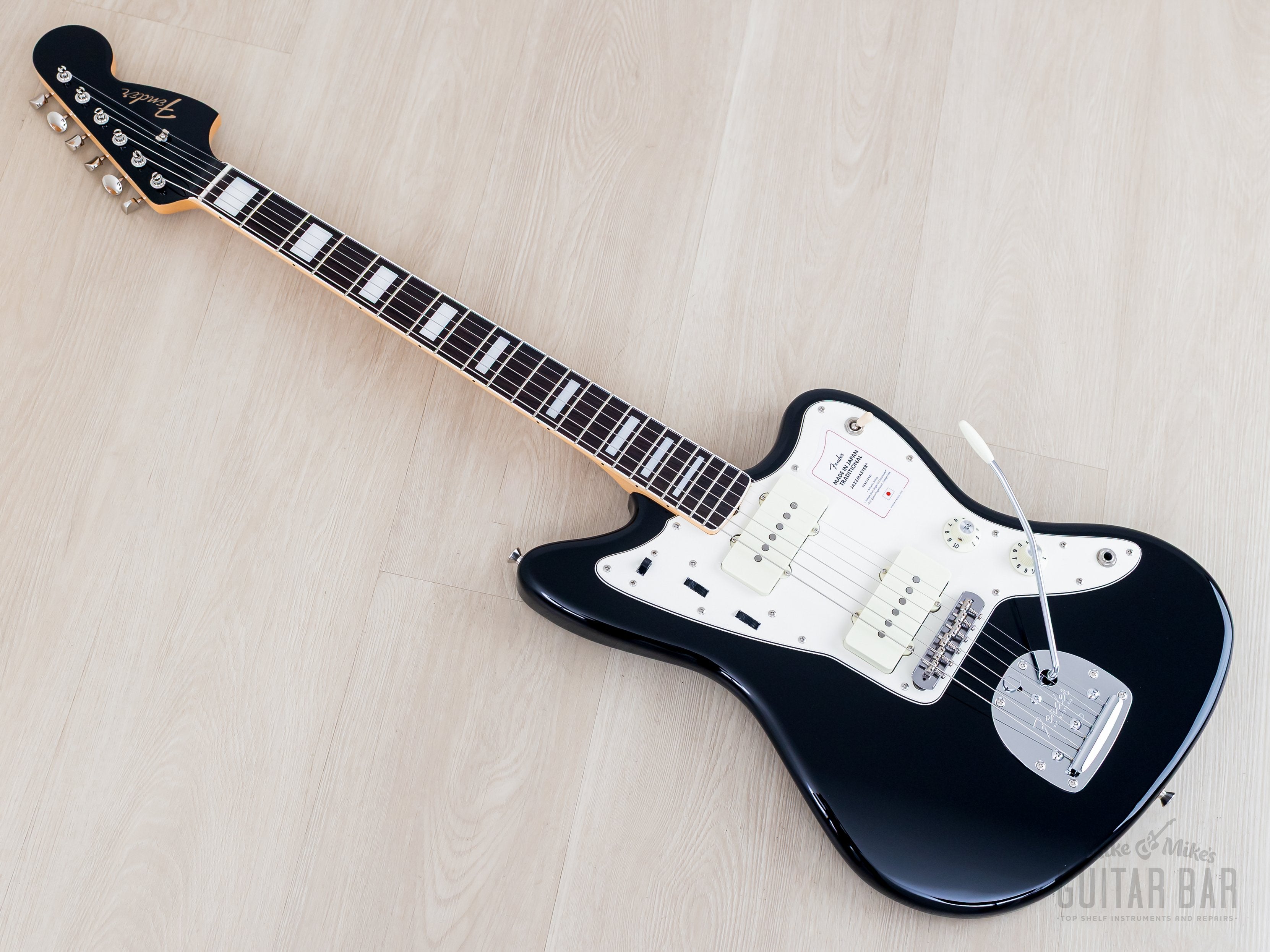 2025 Fender Traditional Late '60s Jazzmaster Black + Headstock w/ Bloc