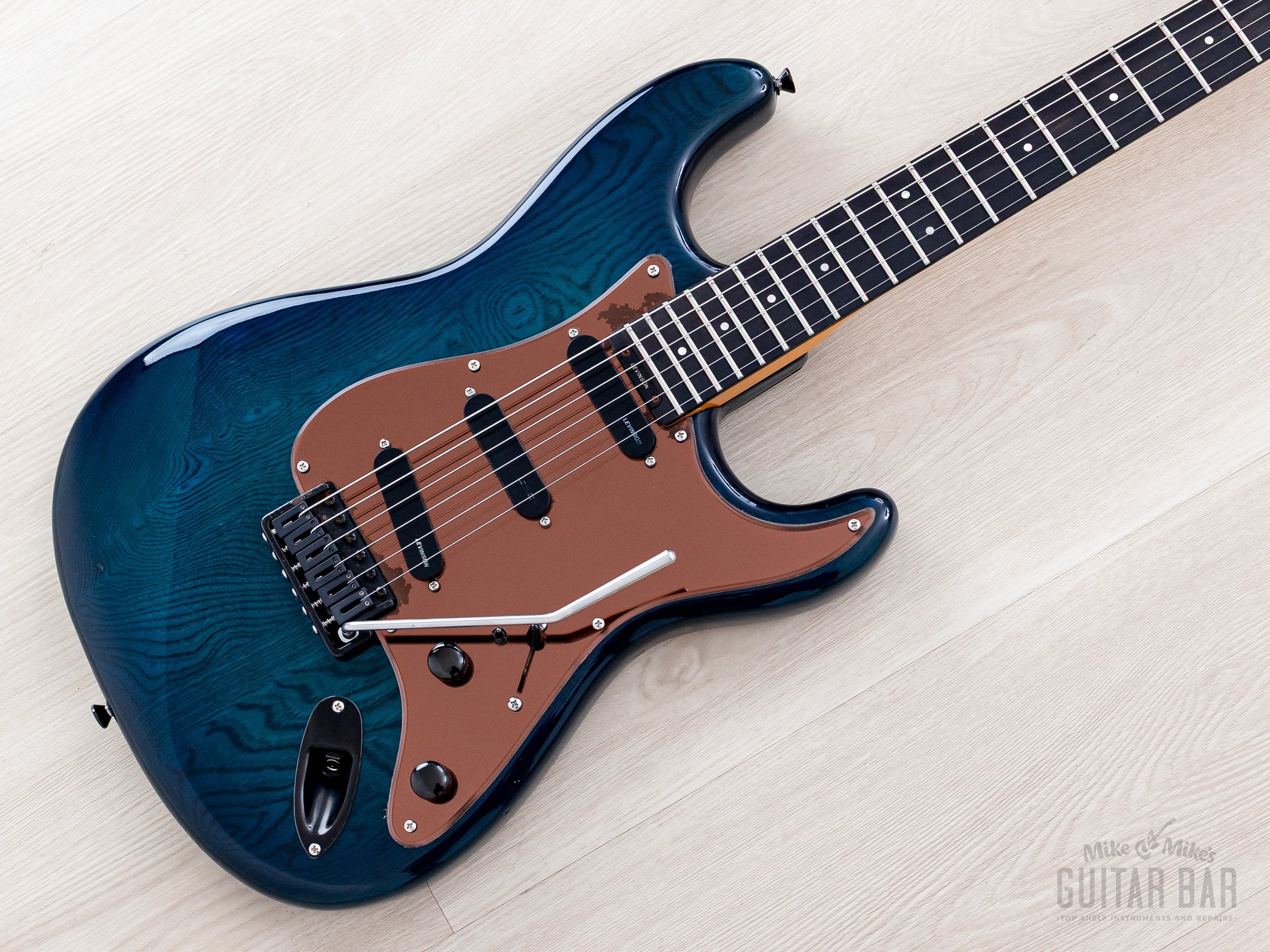 1990 Levinson Blade R4 Vintage S-Style Electric Guitar Ocean Blue w/ H
