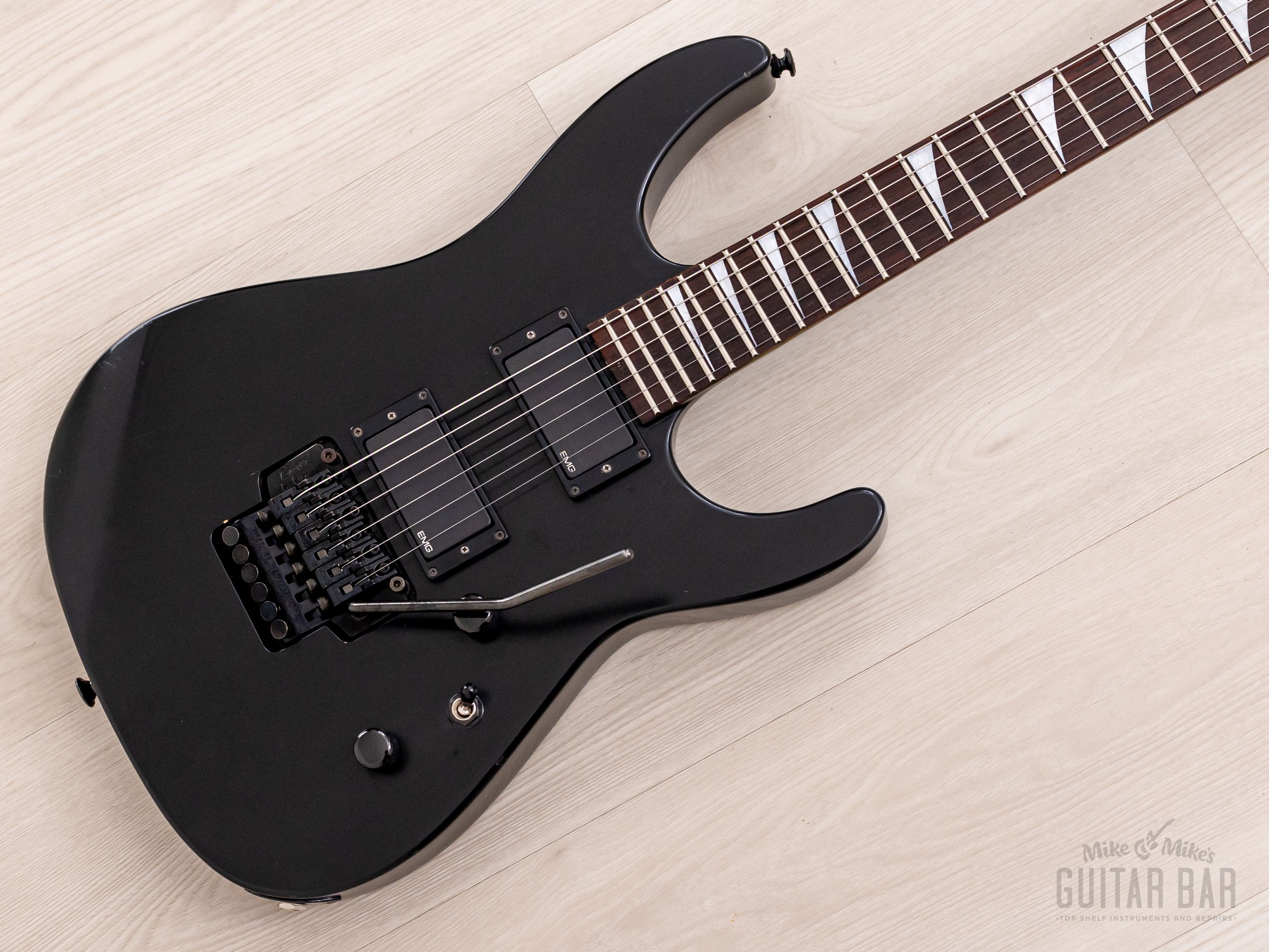 2000 Jackson Stars Soloist SL-J2E Matte Black, Near-Mint w/ EMG, Floyd Rose & Case