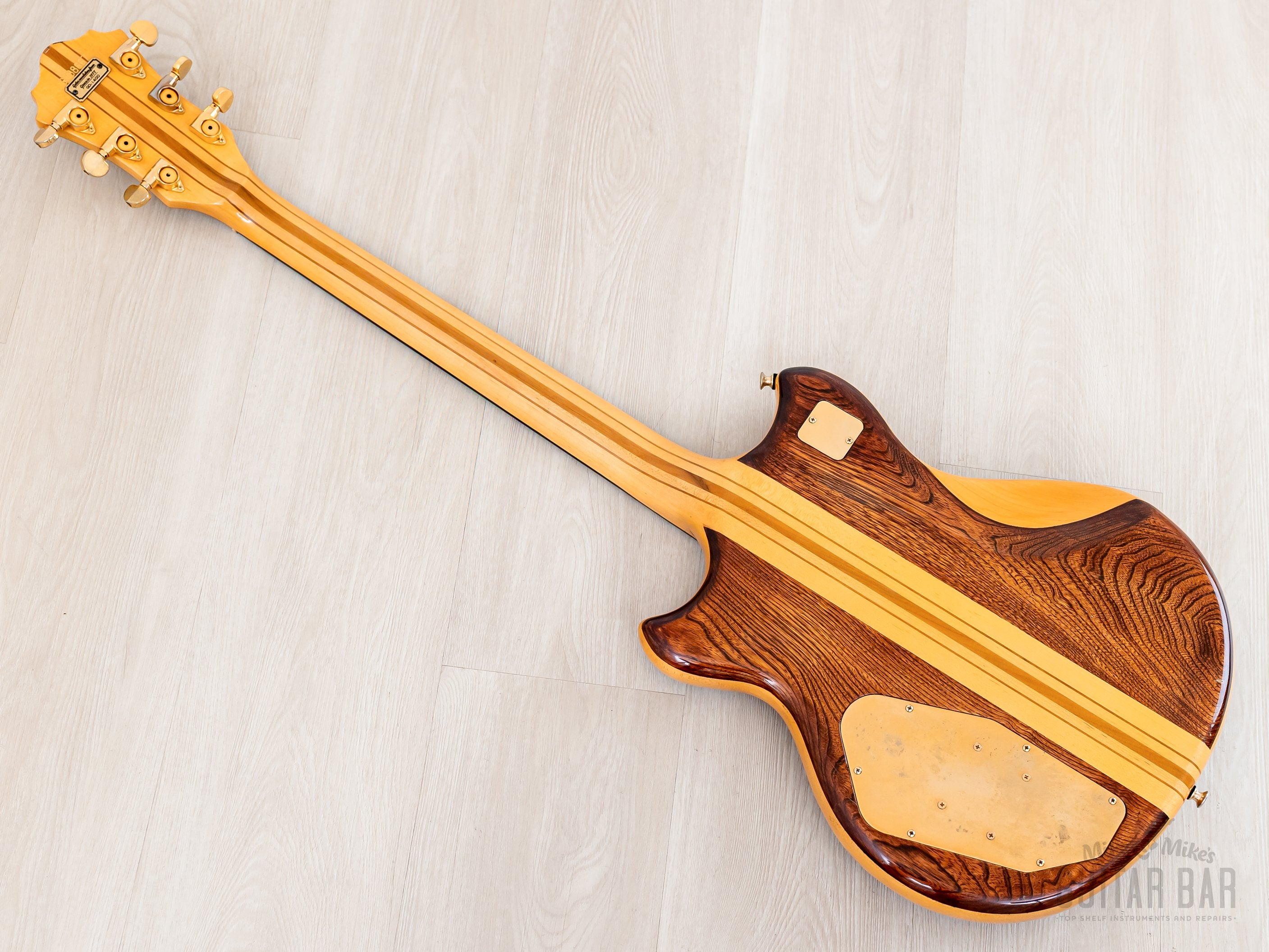 1978 Greco GO1400 Speed Way Vintage Neck Through Guitar Dark Stain, Ne