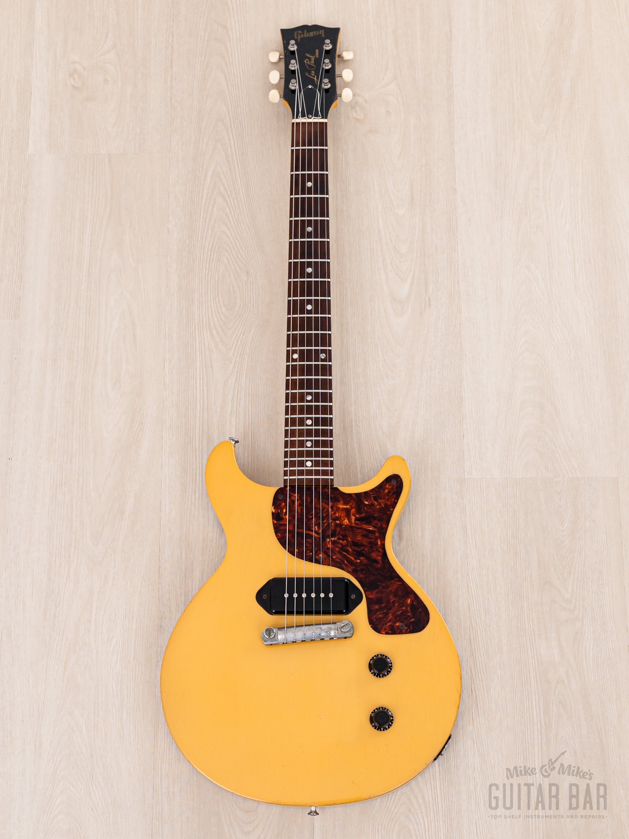 1996 Gibson Limited Edition Les Paul Junior Double Cut TV Yellow Yamano-Spec w/ ThroBak, Case
