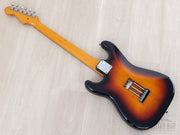 Back of the Stratocaster with maple neck