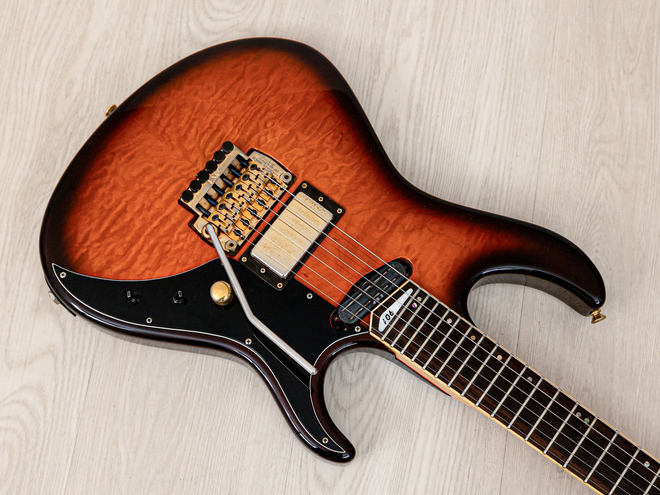 ギター ESP Stratocaster Type Froyd Rose 80s 90s ESP Stratocaster Floyd Rose, Vintage 80s-90s, Ash body