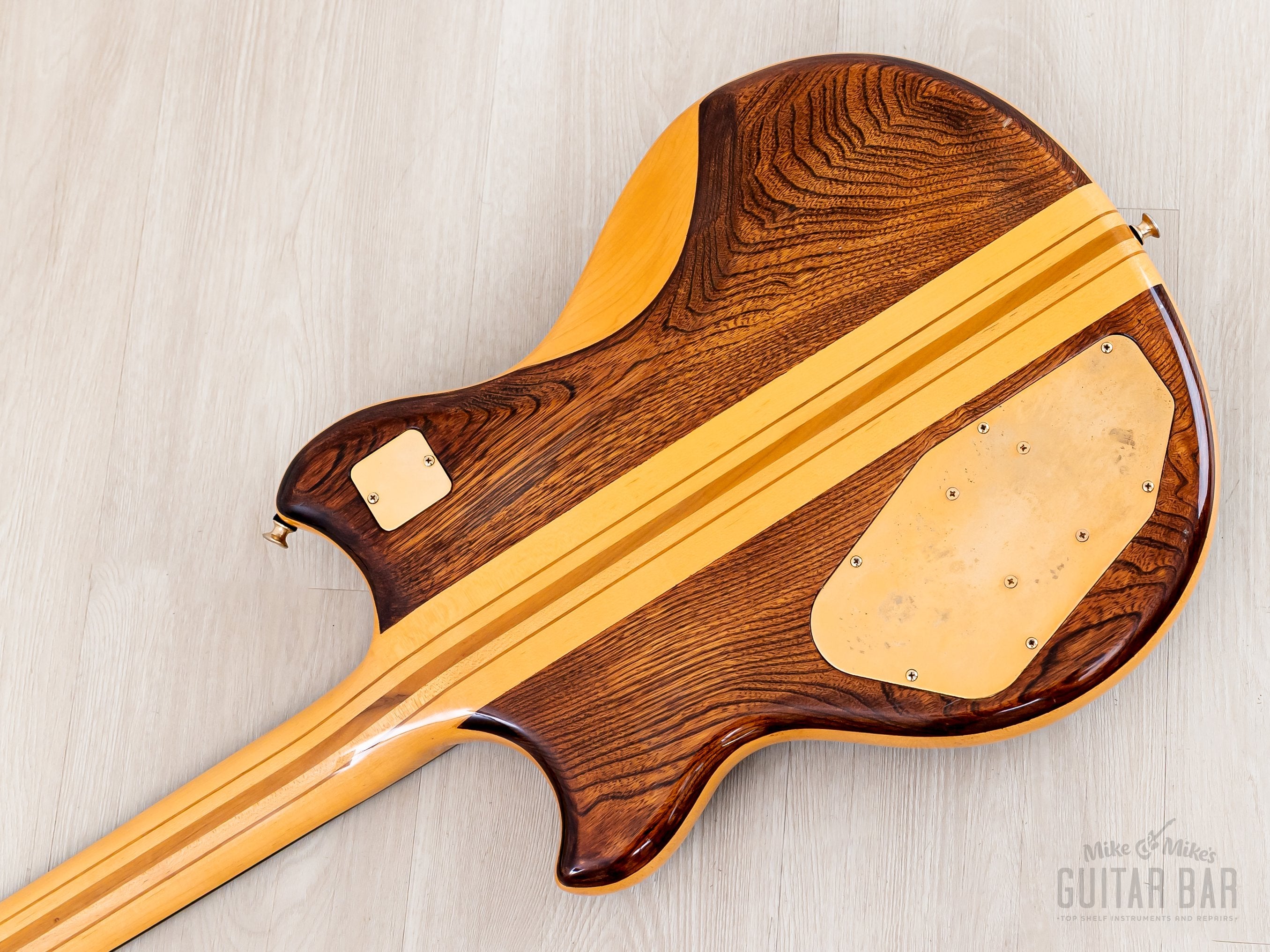 1978 Greco GO1400 Speed Way Vintage Neck Through Guitar Dark Stain, Ne