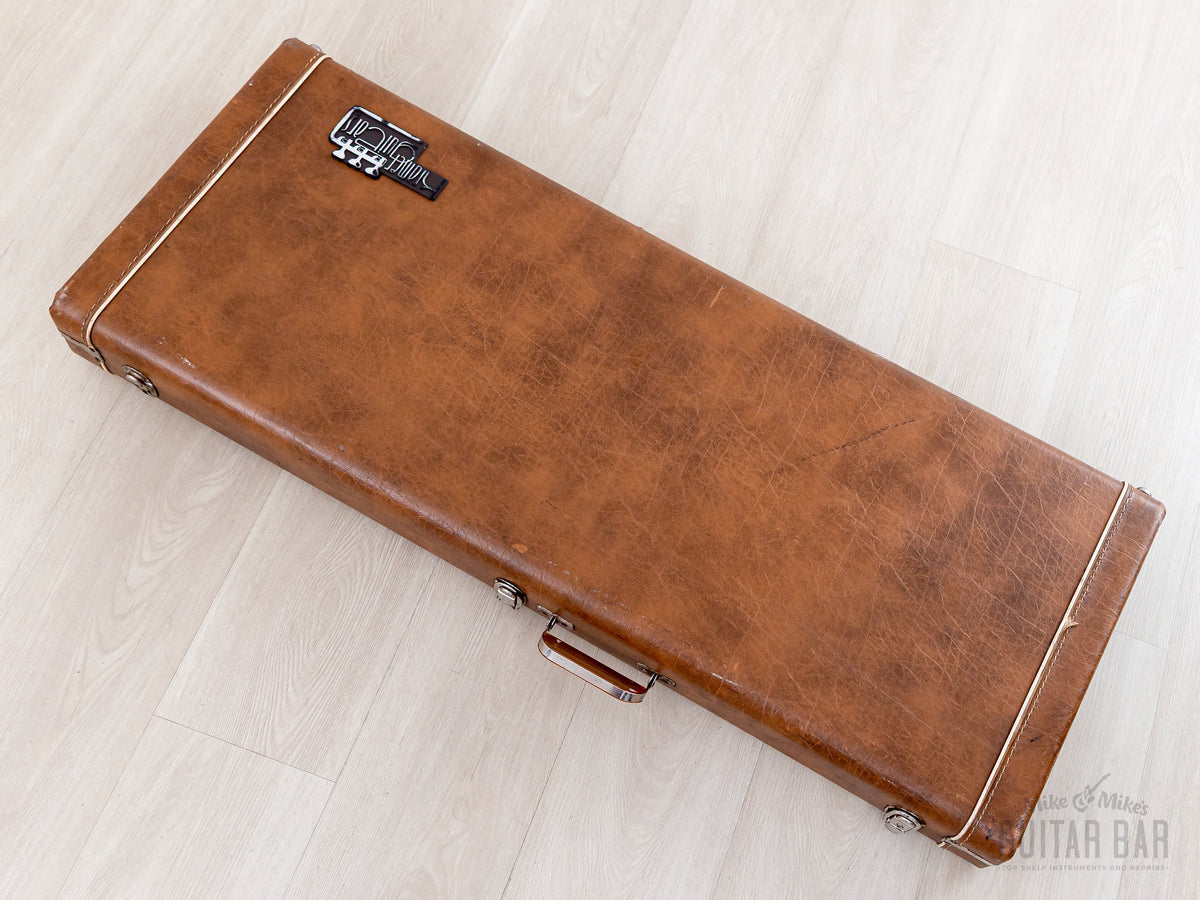 Brown Kramer hardshell case, closed, top view