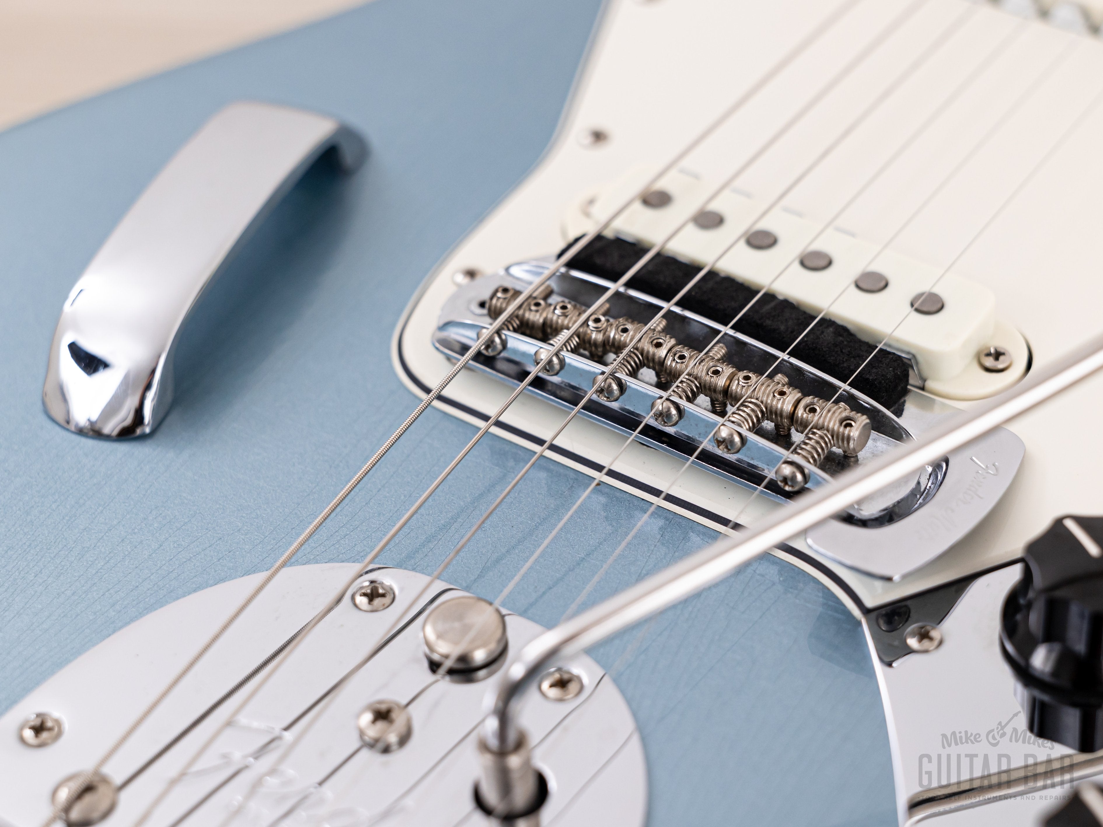 2014 Fender American Vintage '65 Jaguar Ice Blue + Headstock, Near-Mint w/ Case & Hangtags