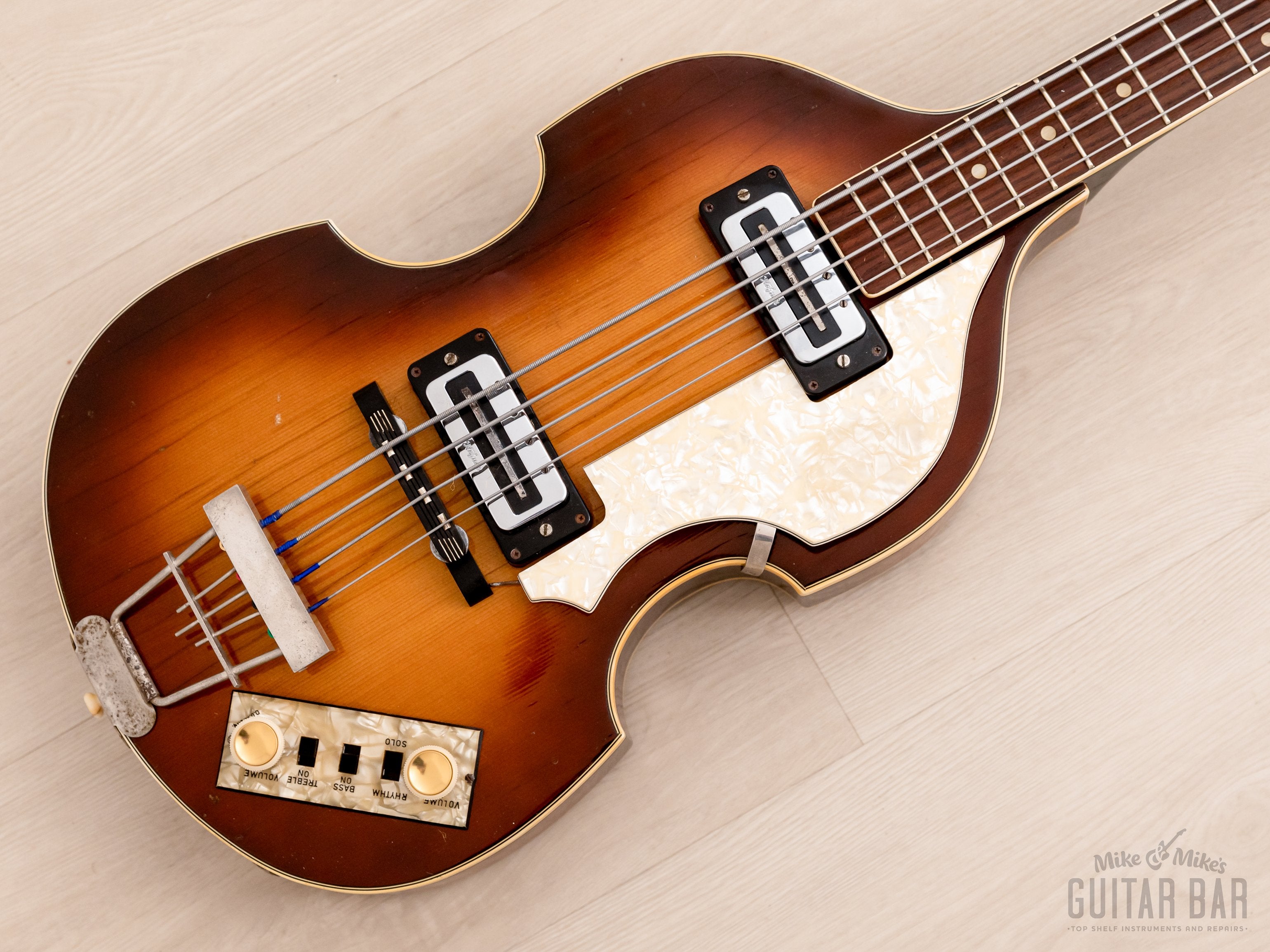 1974 Hofner 500/1 Beatle Bass Vintage Violin Bass 100% Original w/ Blade Pickups, Case