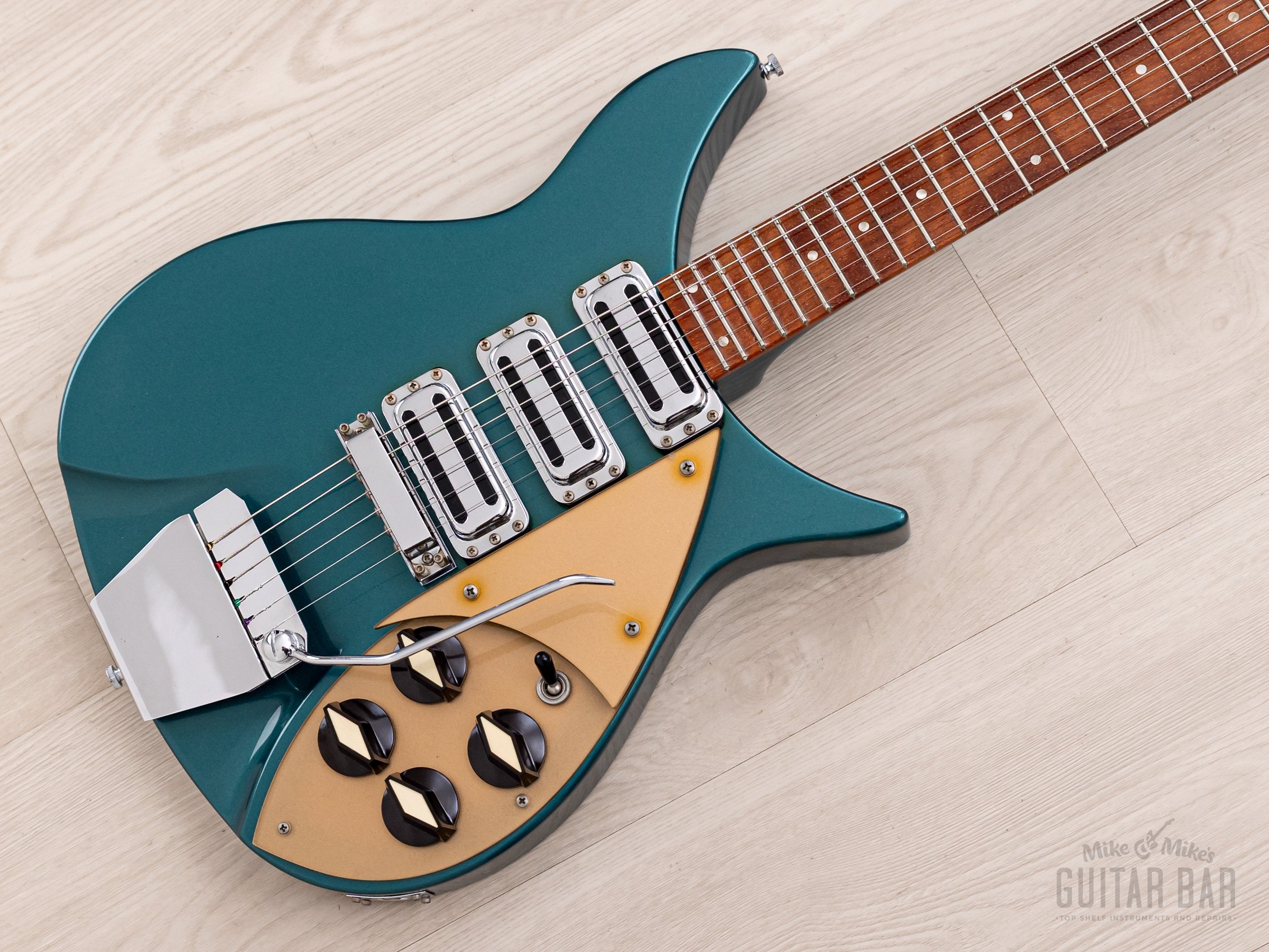 1997 Rickenbacker 355V59 One-Off Custom Order Turquoise w/ Accent Vibrato, Hangtags & Case