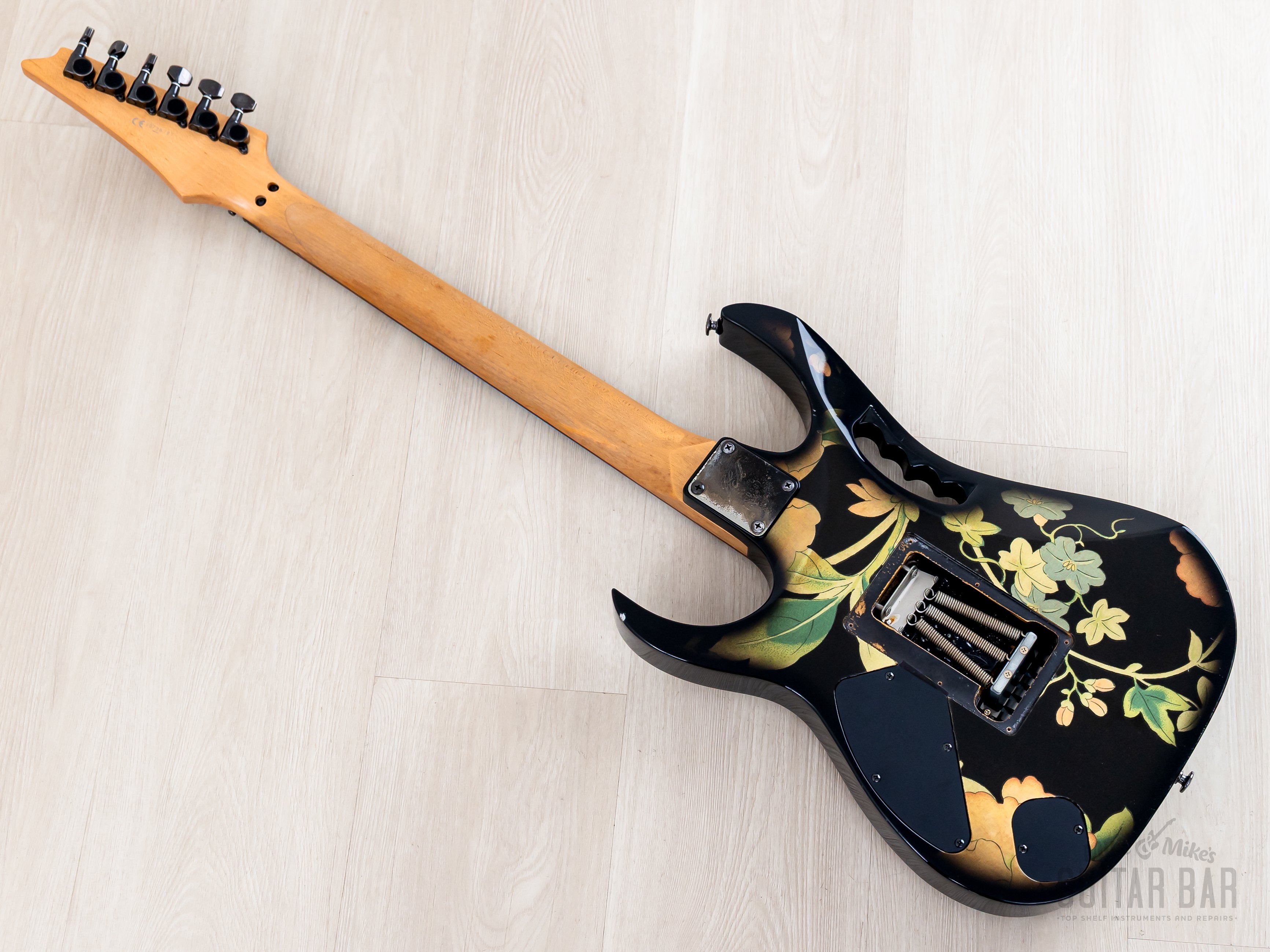 1997 Ibanez JEM77-FP Steve Vai Signature Vintage Guitar Black Floral P