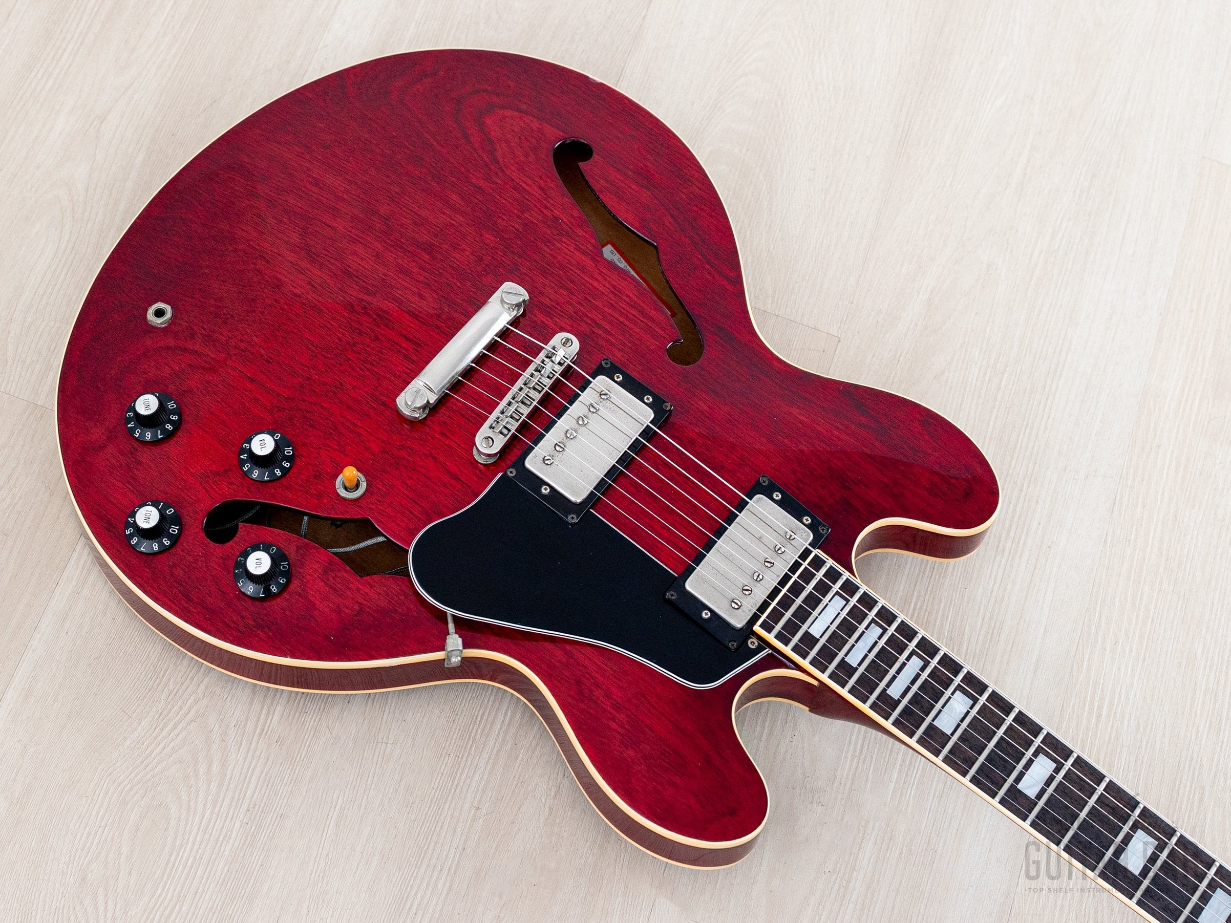 1979 Greco SA-550 Vintage ES Guitar Cherry, Near-Mint w/ Maxon U-1000