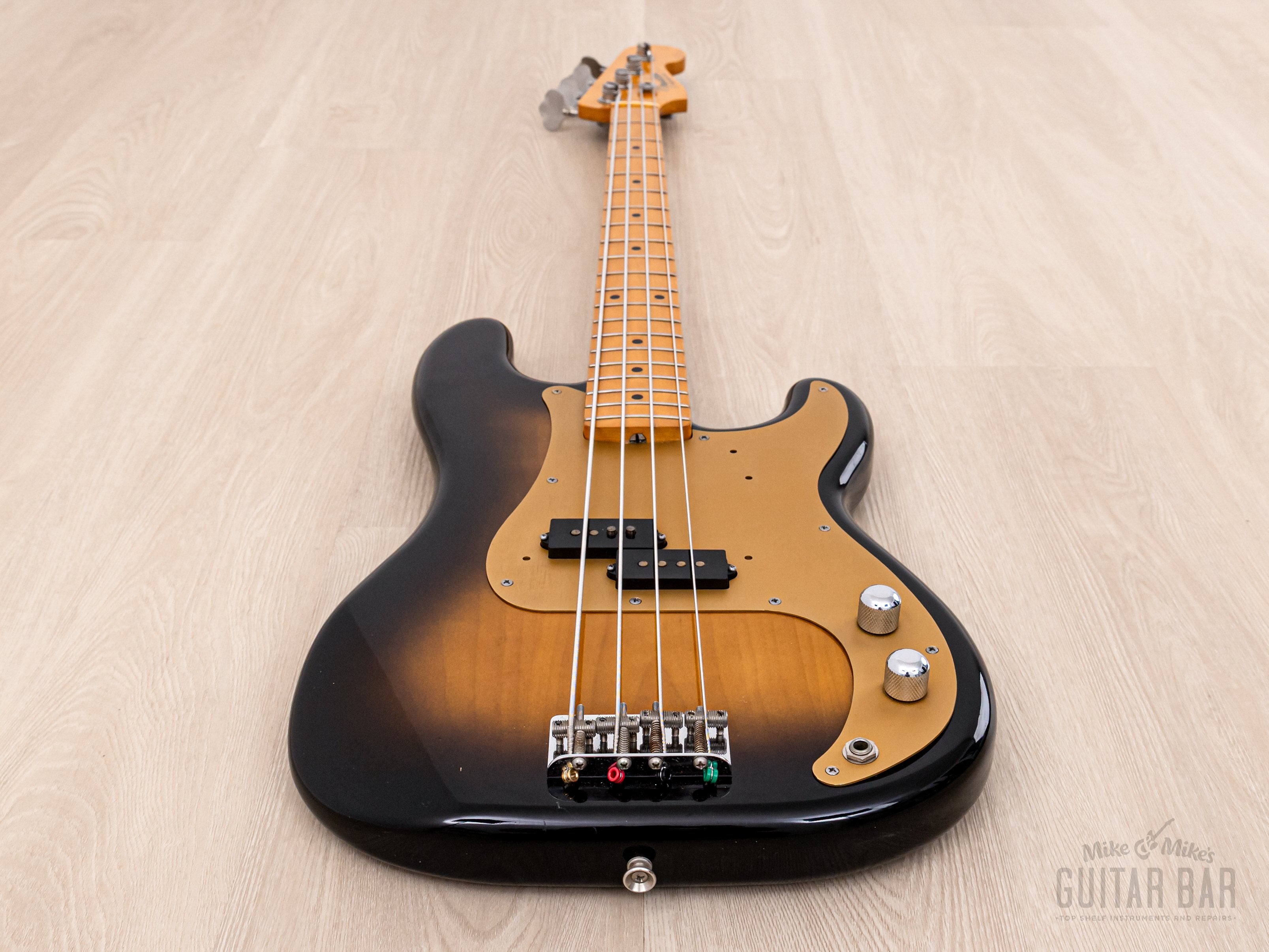 1982 Fender JV Precision Bass '57 Vintage Reissue PB57-95 Sunburst Lacquer w/ Fullerton USA Pickup, Japan MIJ Fujigen