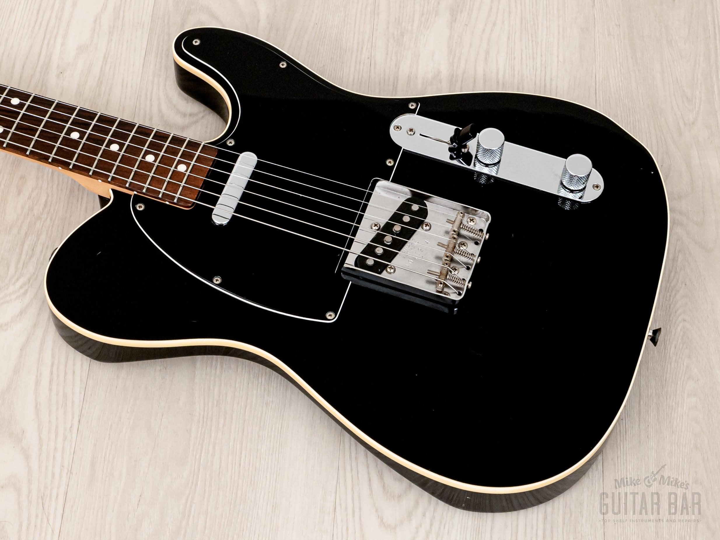 2008 Fender Telecaster TL62B-TX/MH, Black + Matching Headstock, Bound Top w/ USA Pickups, Japan CIJ