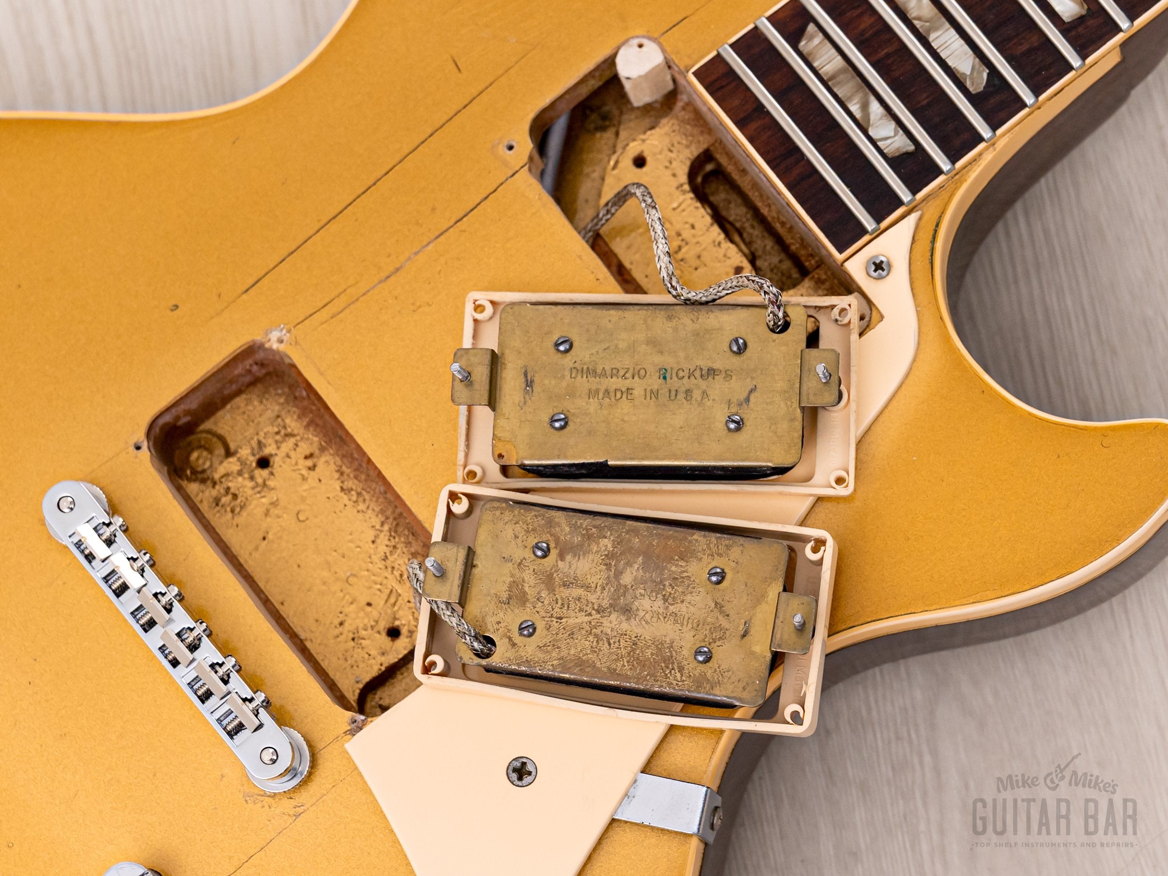 1973 Gibson Les Paul Deluxe Goldtop, Standard Conversion w/ DiMarzio Super Distortion & Case
