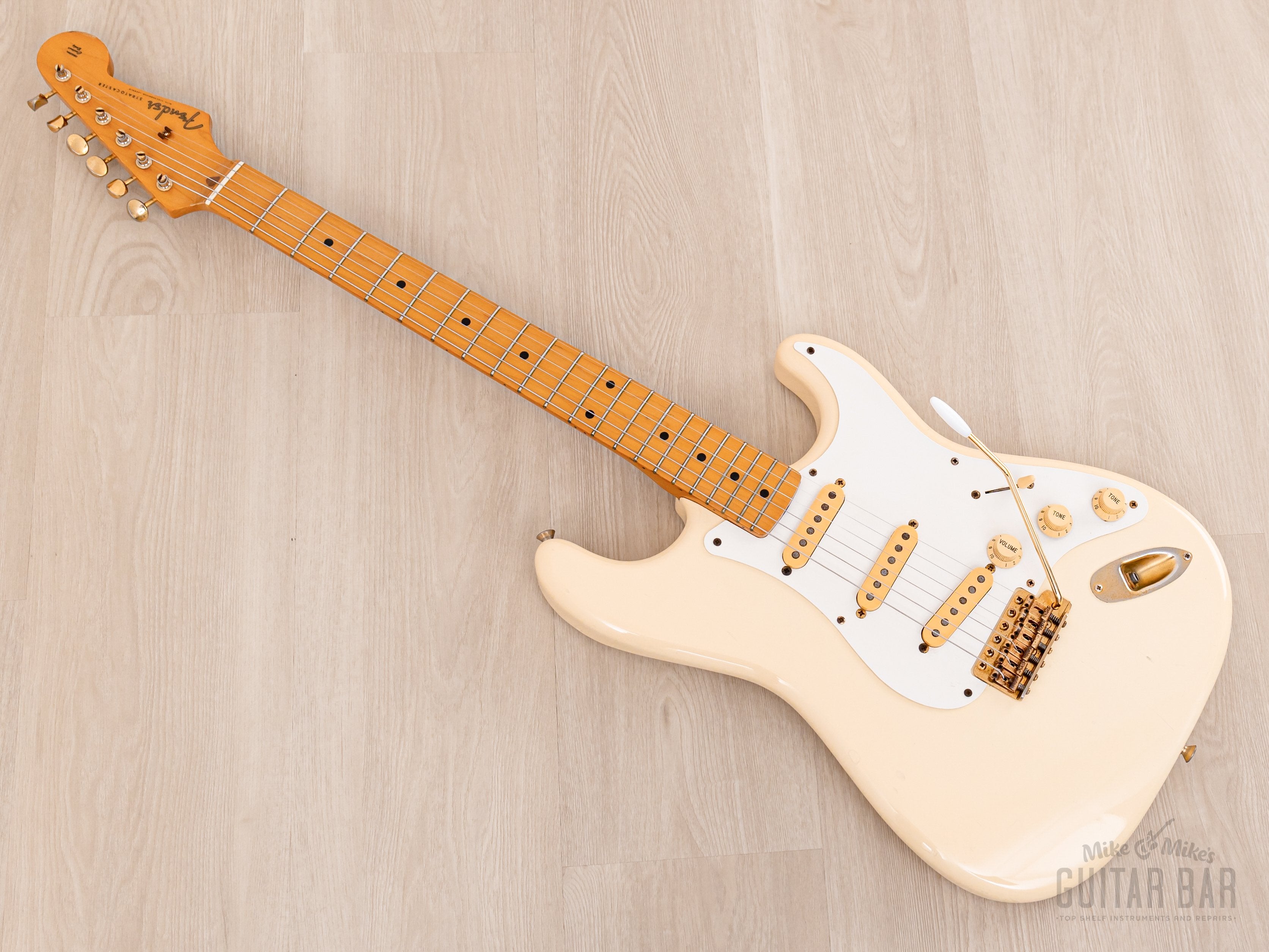 1990 Fender Stratocaster '57 Vintage Reissue ST57-65G Mary Kaye-Style w/ Gold Hardware, Japan MIJ Fujigen