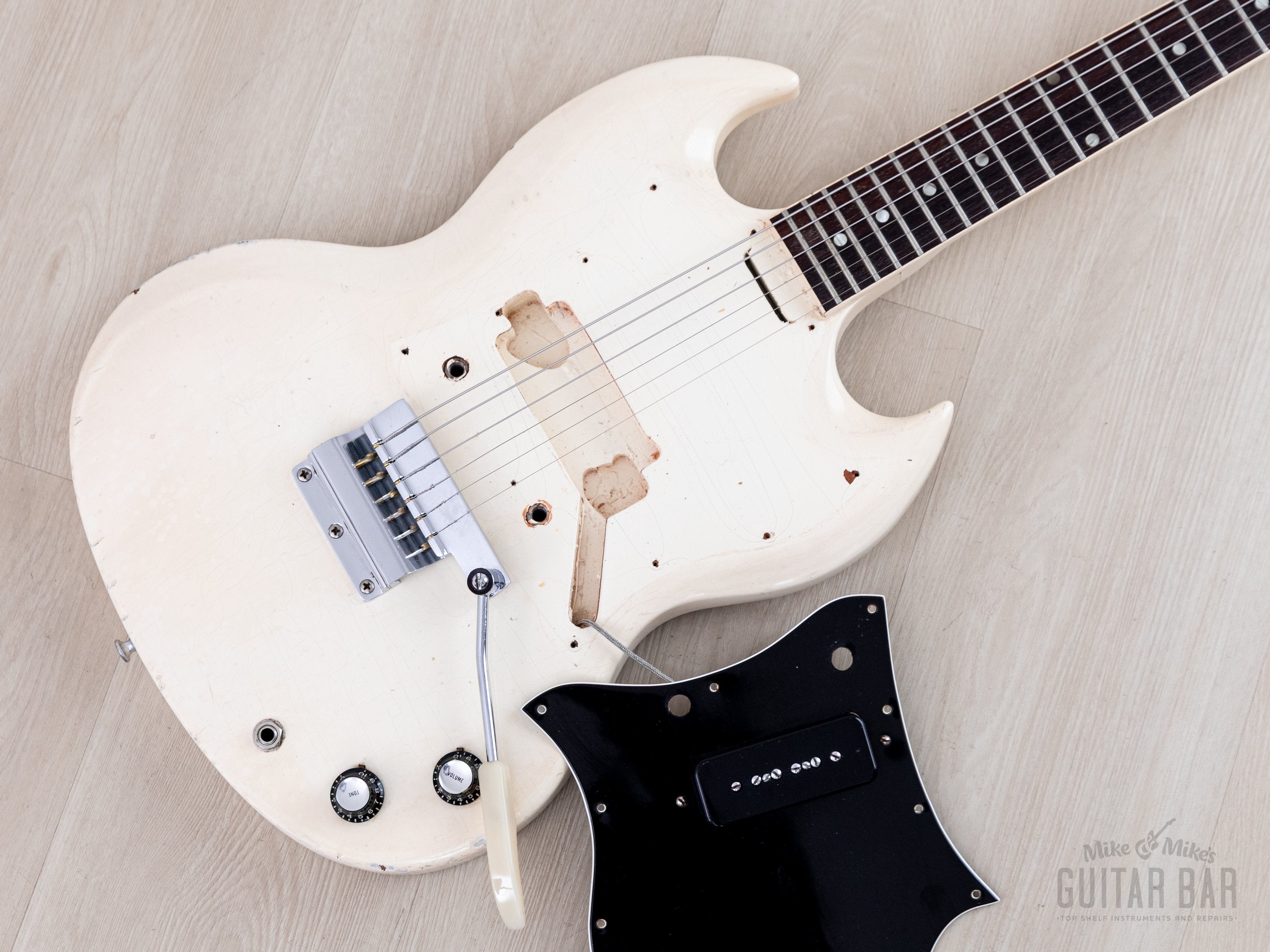 1967 Gibson SG Junior Vintage Guitar Polaris White w/ Case