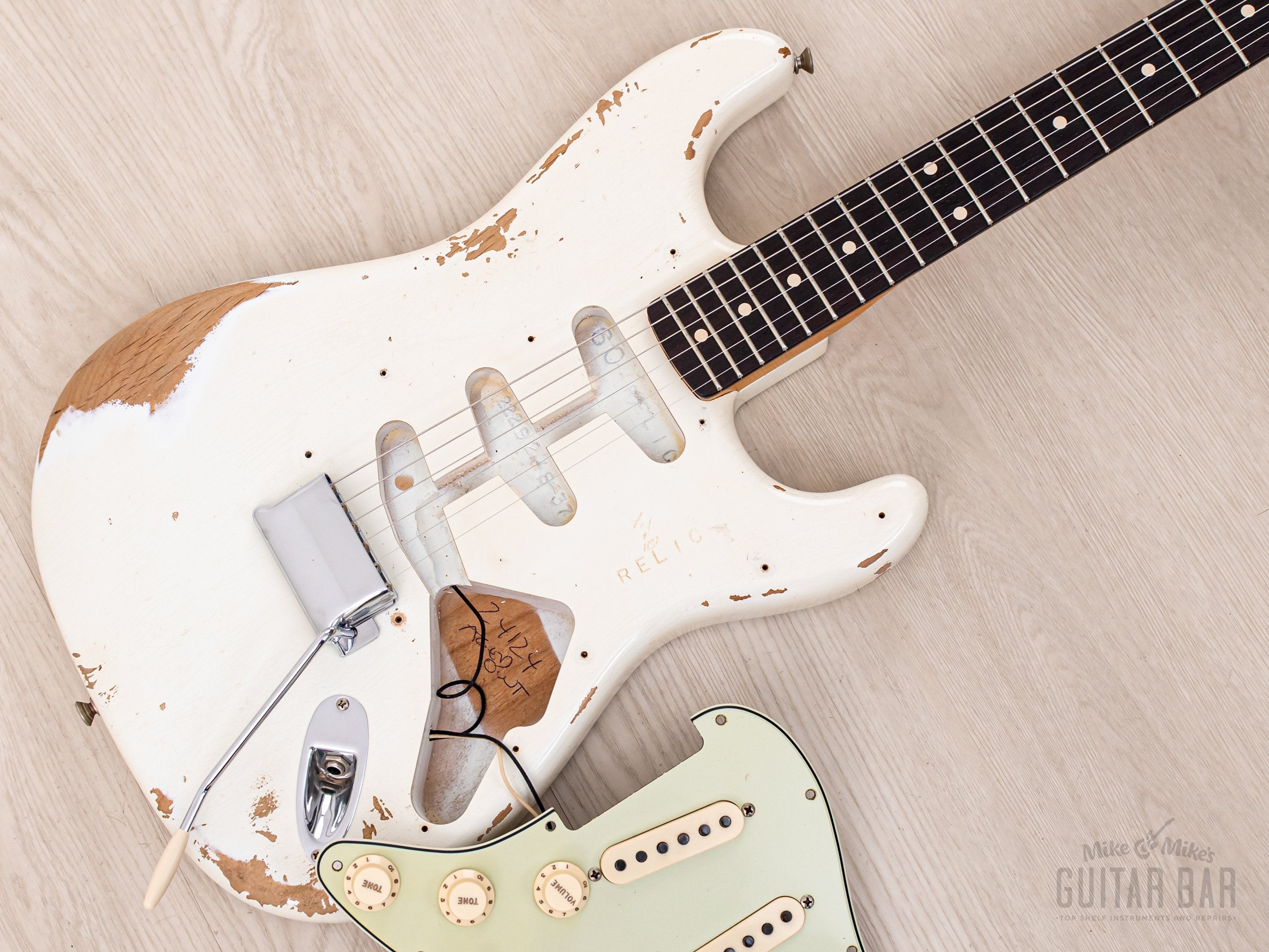 2020 Fender Custom Shop 1960 Stratocaster Heavy Relic Olympic White, Mint w/ Case, COA & Hangtags