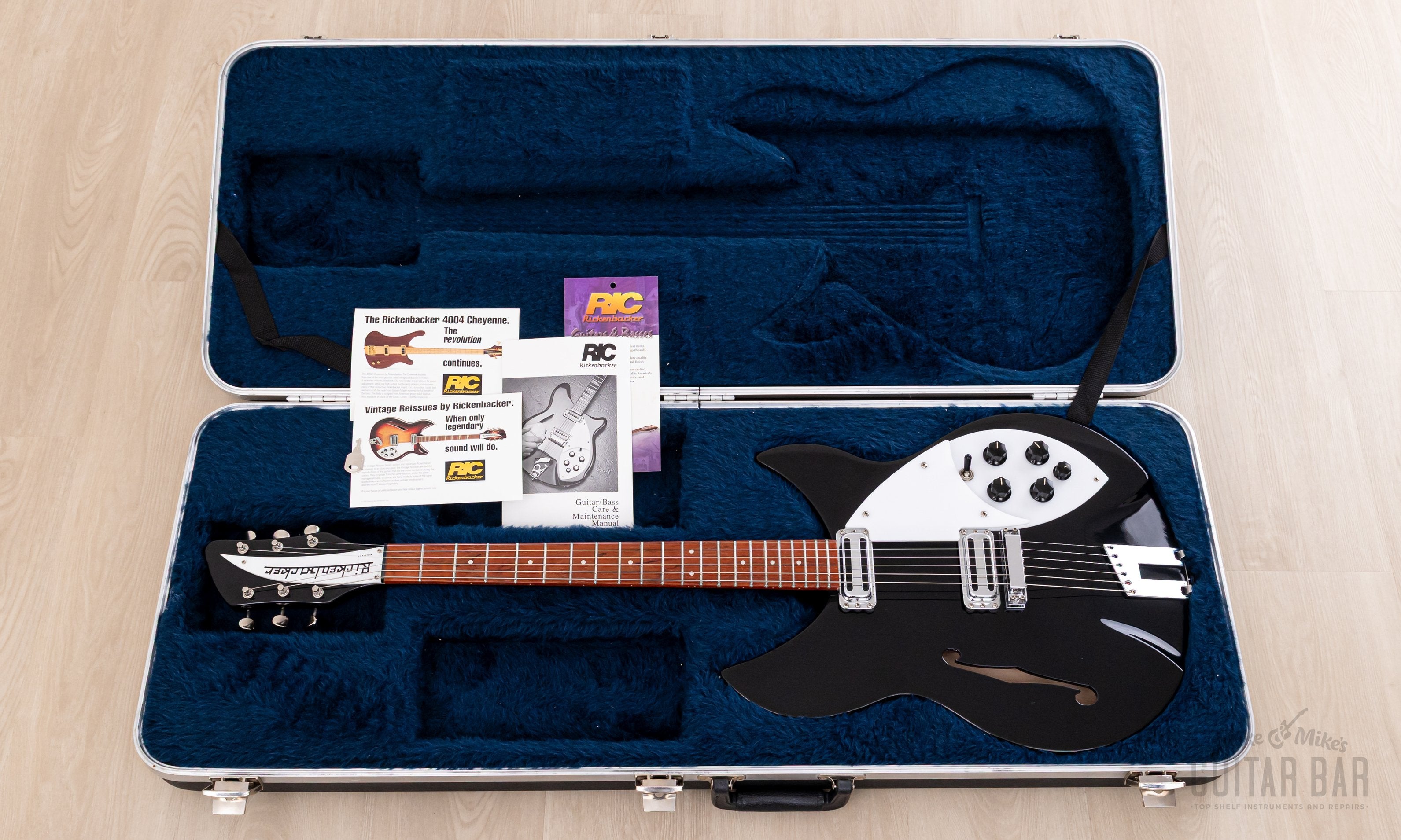 1998 Rickenbacker Rose Morris Model 1997 Jetglo w/ Toaster Tops, Hangtags & Case