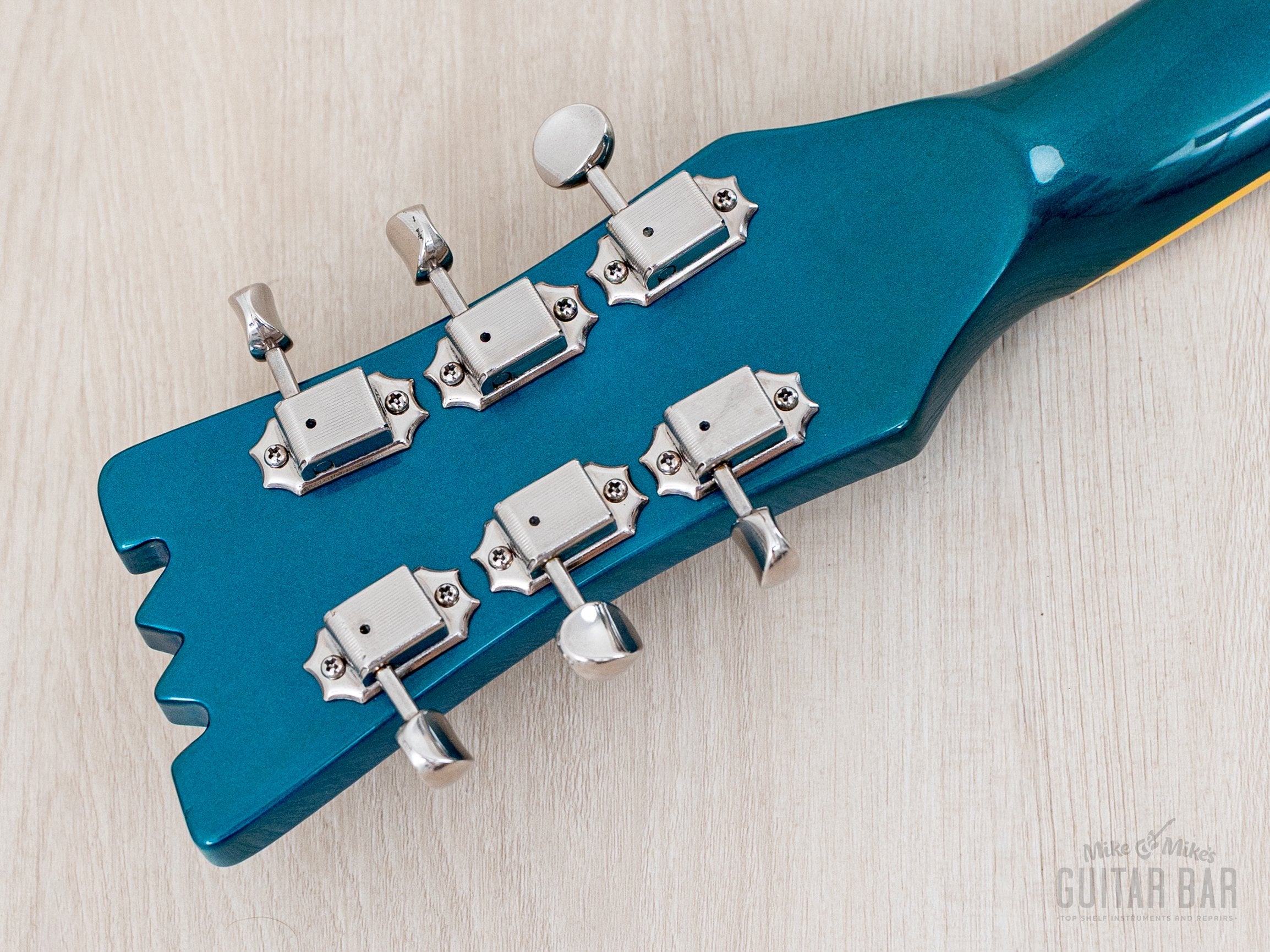 1996 Mosrite Ventures Model '63 Vintage Reissue Sidejack Blue w/ Vibra