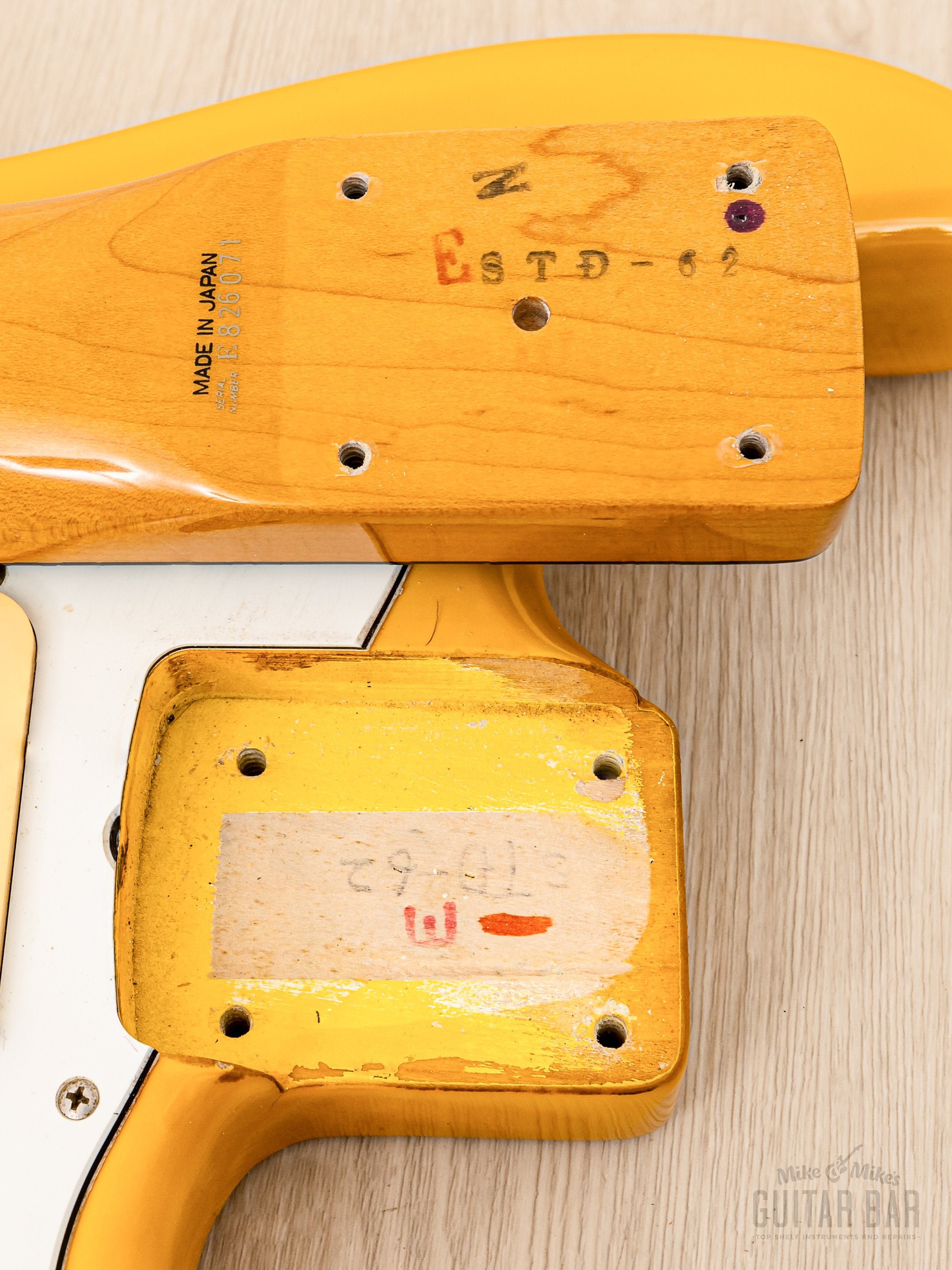 1988 Fender Stratocaster '62 Vintage Reissue ST62-55 Rebel Yellow, Japan MIJ Fujigen