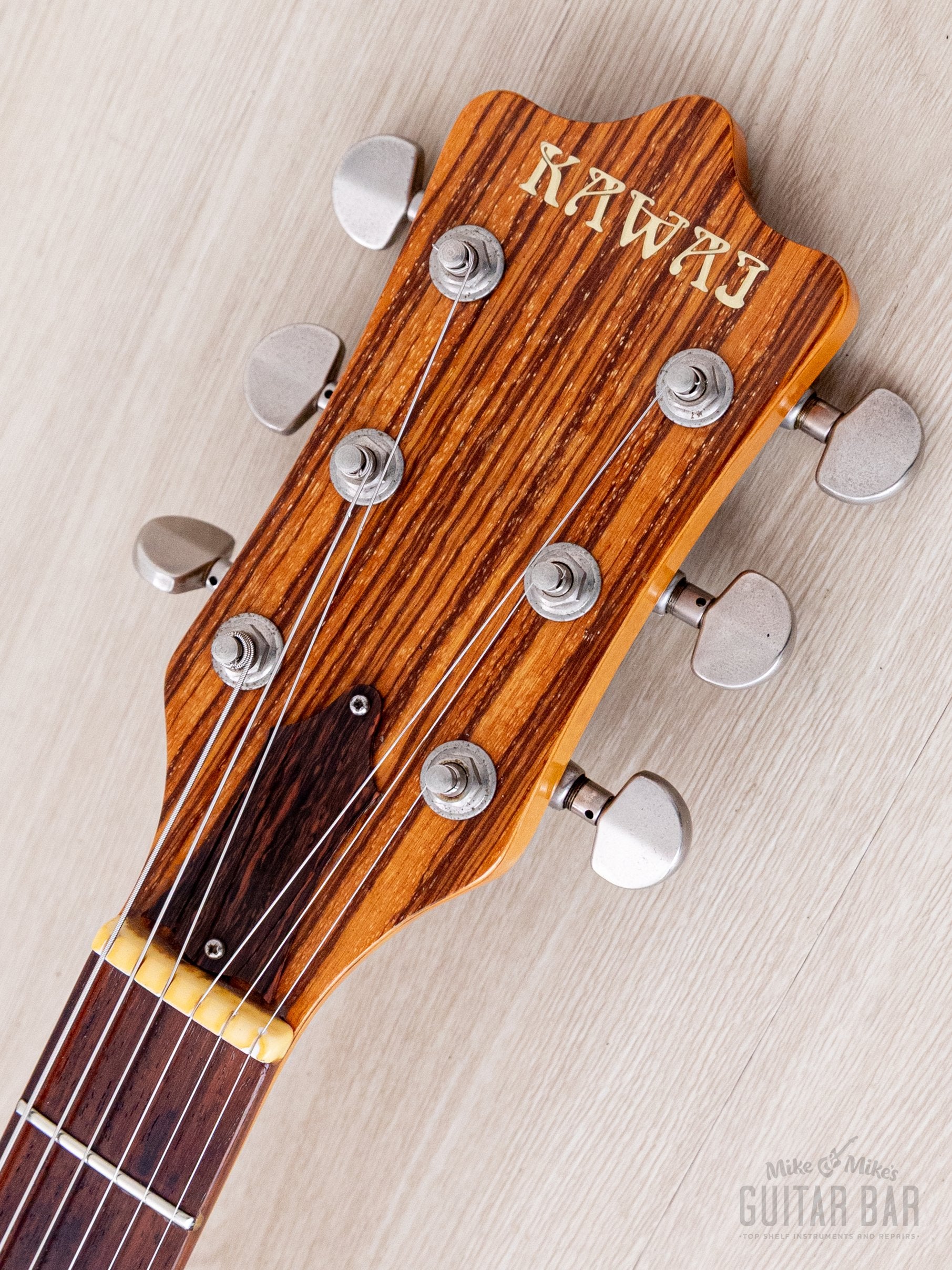 1979 Kawai F-1 Jr Vintage Neck Through Electric Guitar, Stainless Stee