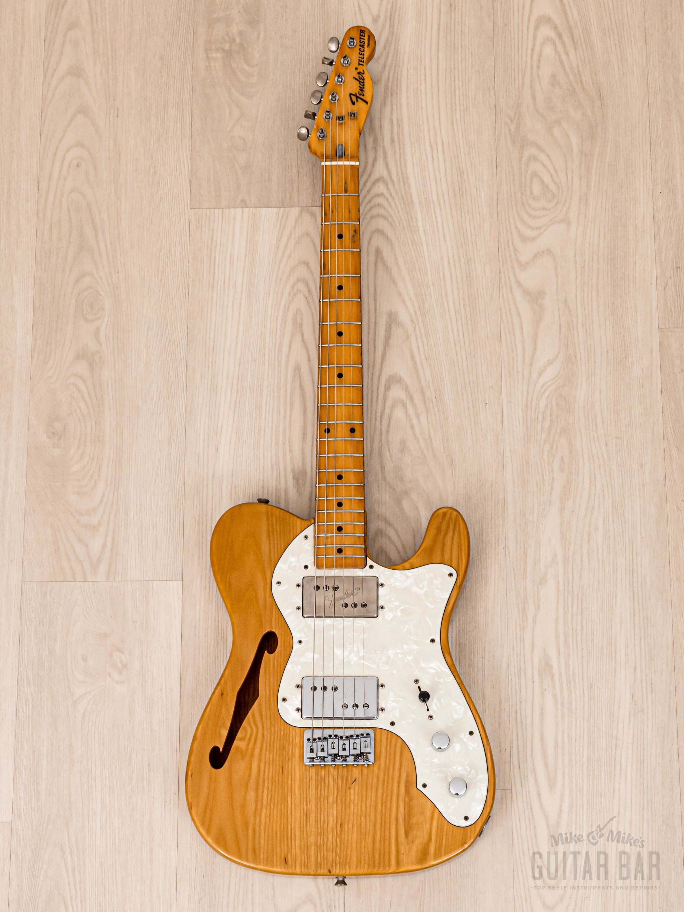 1985 Fender Telecaster Thinline ‘72 Vintage Reissue TN72-75 Natural w/ Wide Range, A-Serial Japan MIJ Fujigen