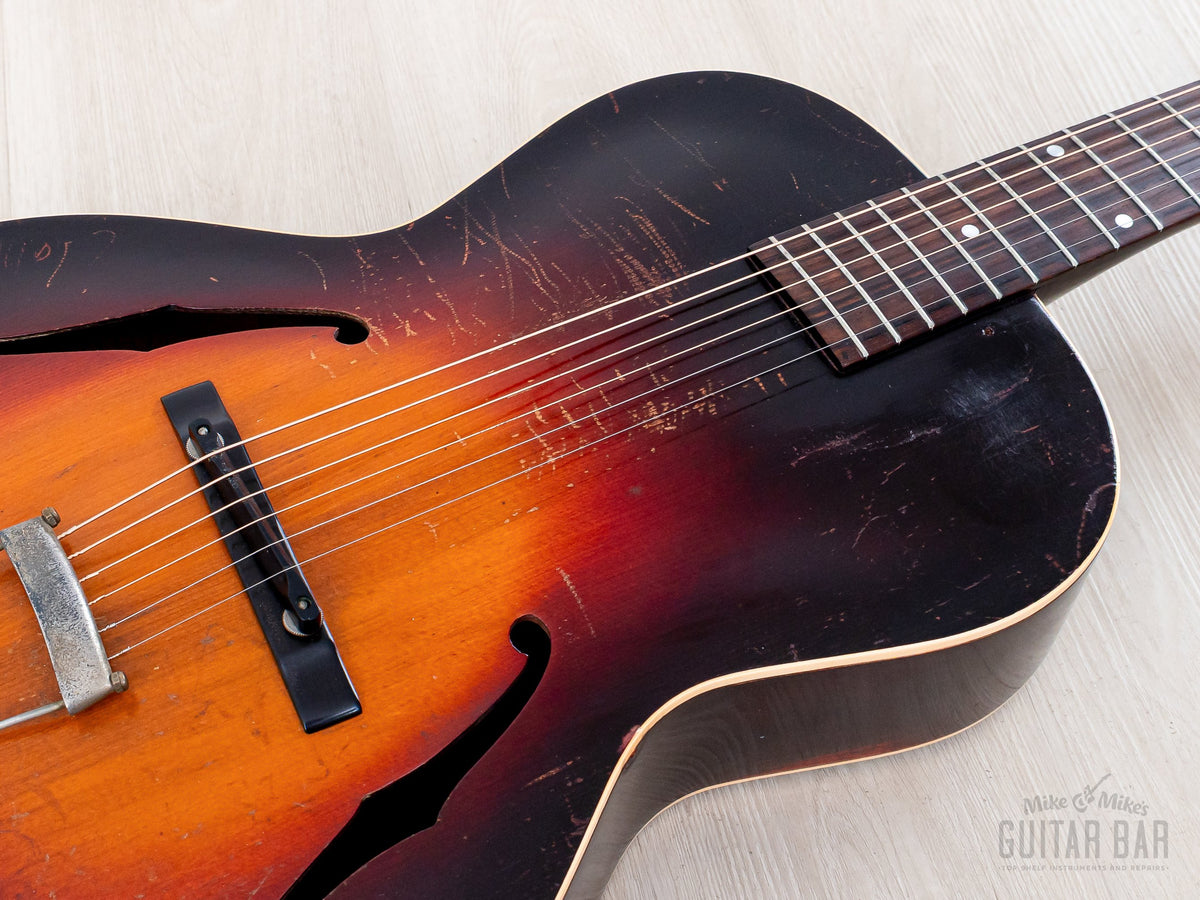 1937 Gibson L-37 carved top, f-holes and ebony bridge