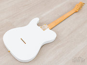 2025 Fender Traditional II 60s Telecaster White Pearl, back of body angled