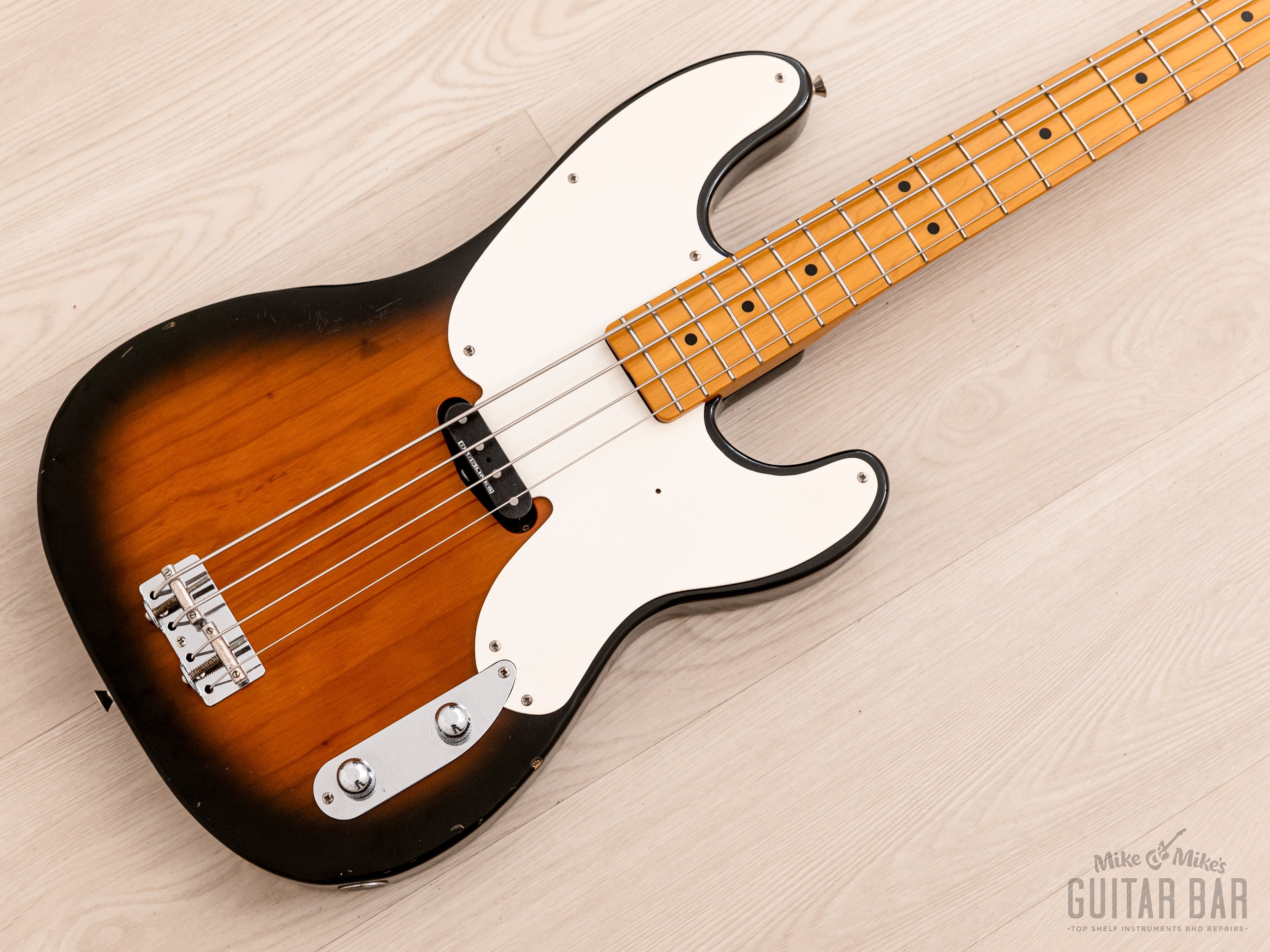 1991 Fender Precision Bass '51 Vintage Reissue OPB-51DM Sunburst w/ USA Pickup, Japan MIJ Fujigen