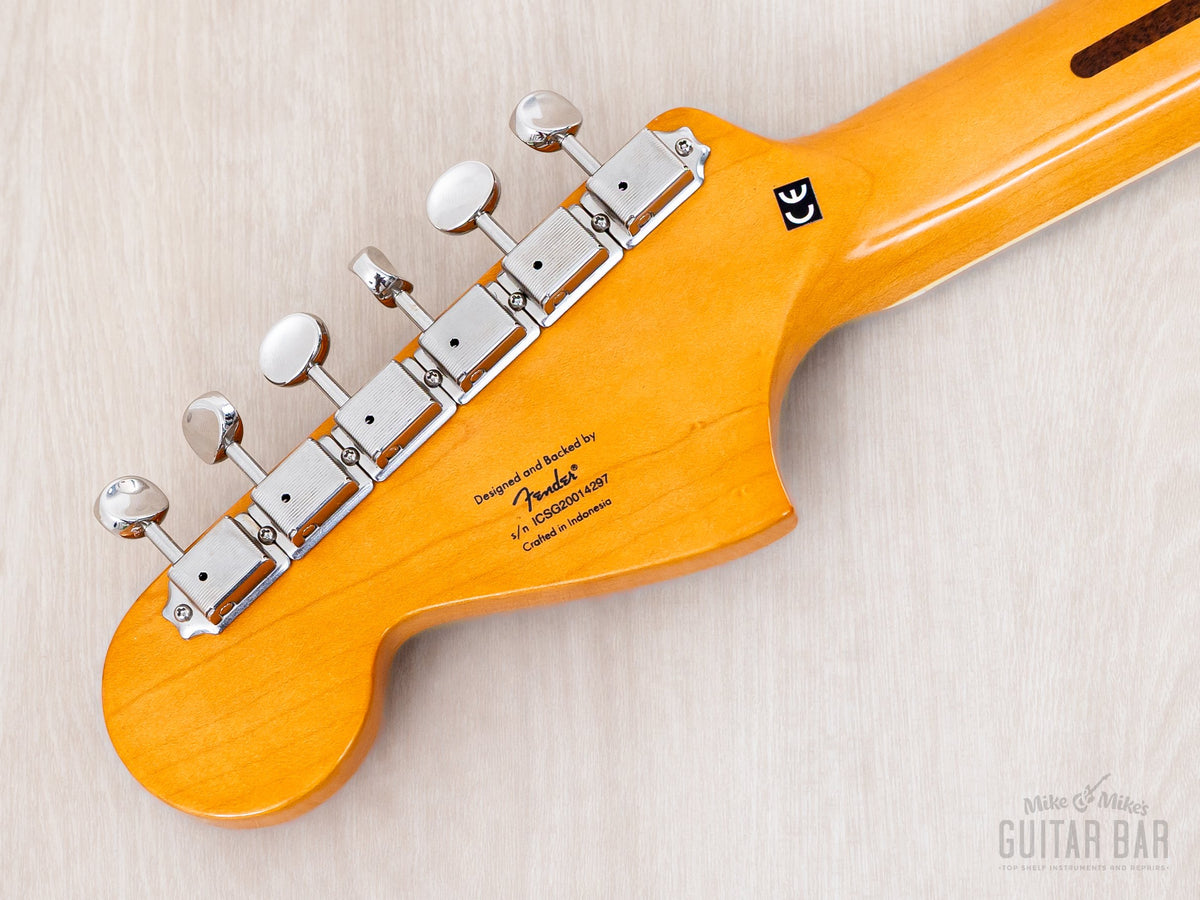 Jaguar headstock back and tuners