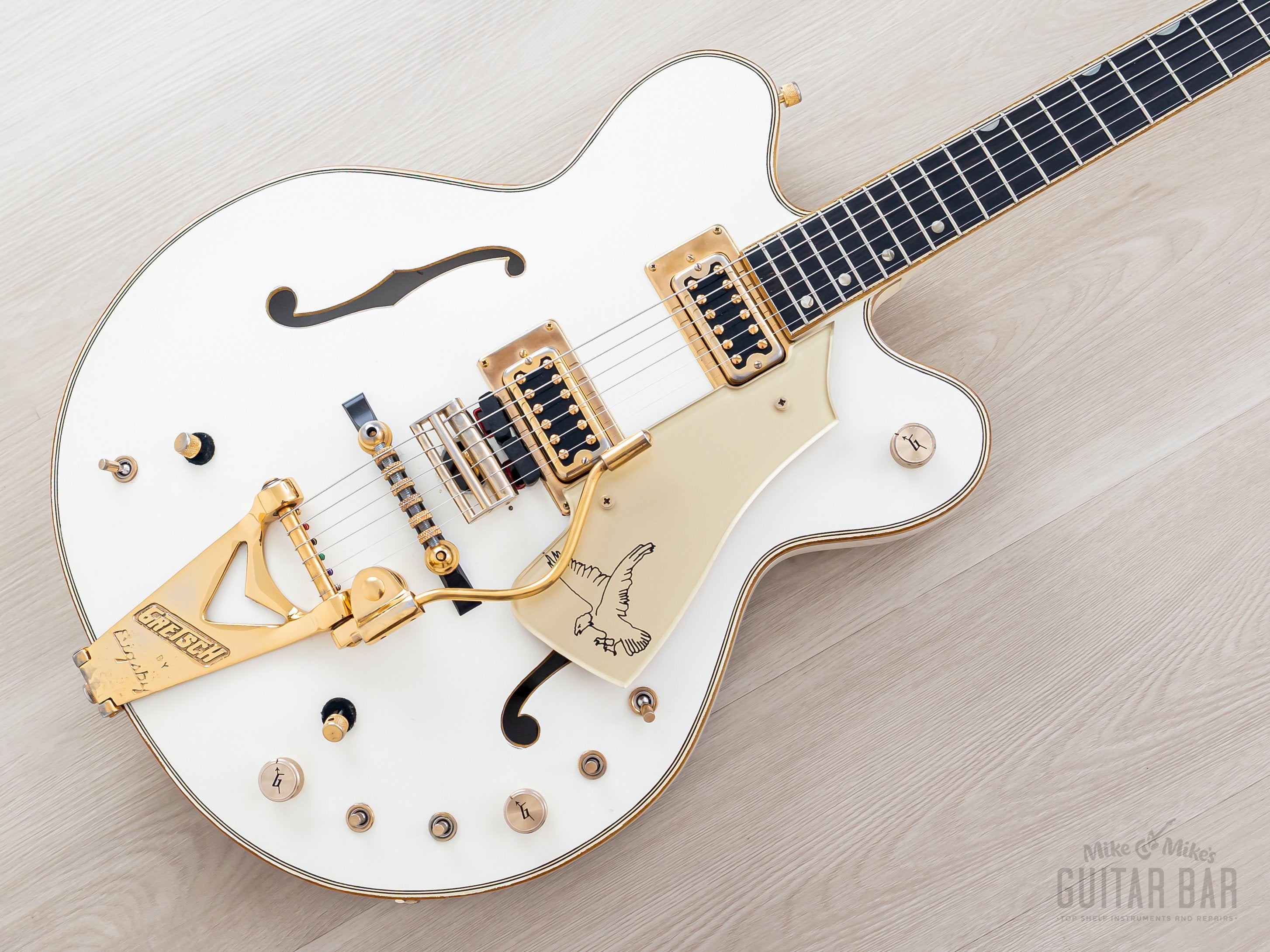 ギター L FALCON 1972 Gretsch White Falcon Stereo 7595 Vintage Double Cutaway Guitar w/