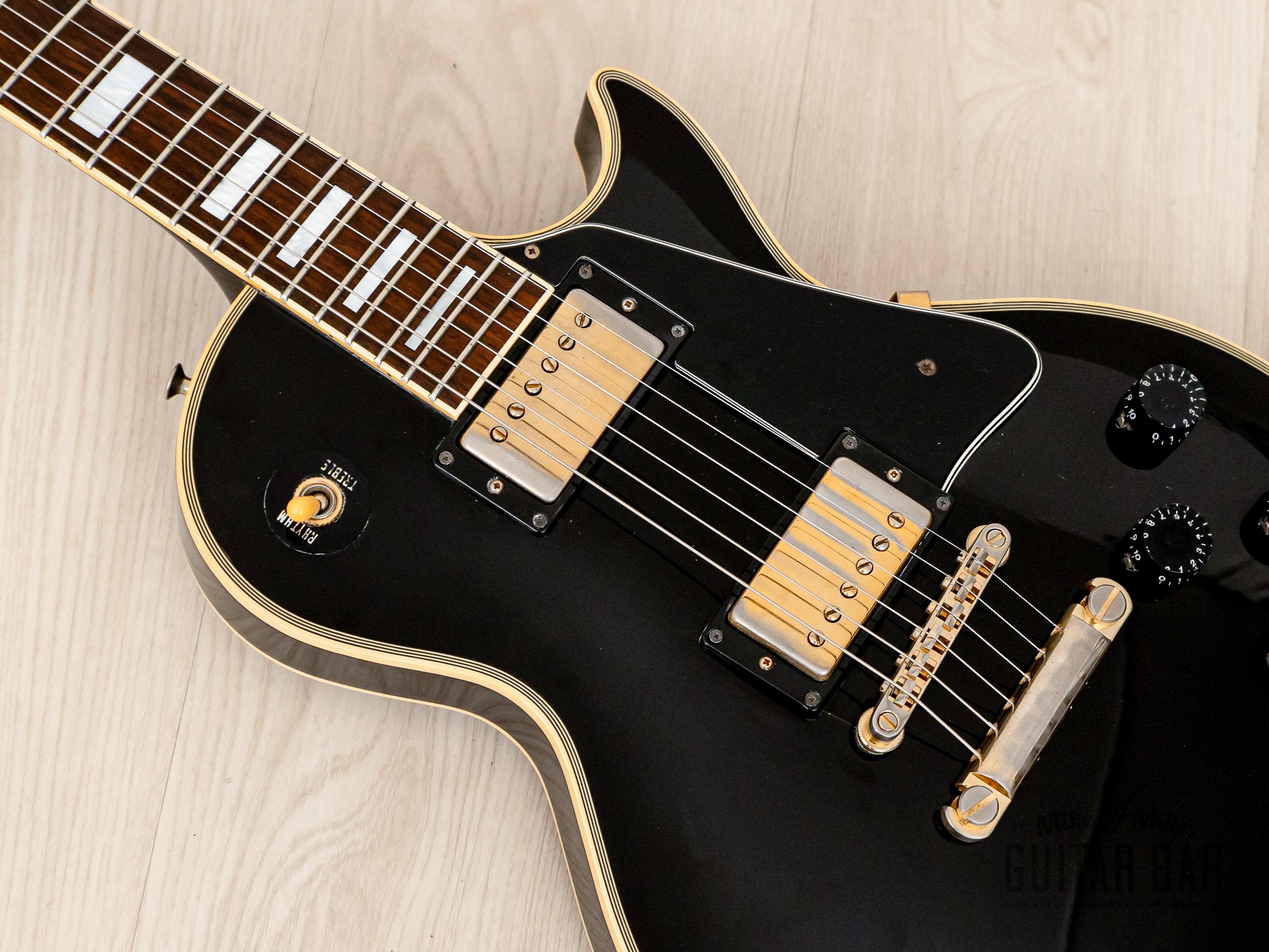 1988 Orville by Gibson Les Paul Custom LPC Black Beauty w/ Tim Shaw PAFs, Japan Terada