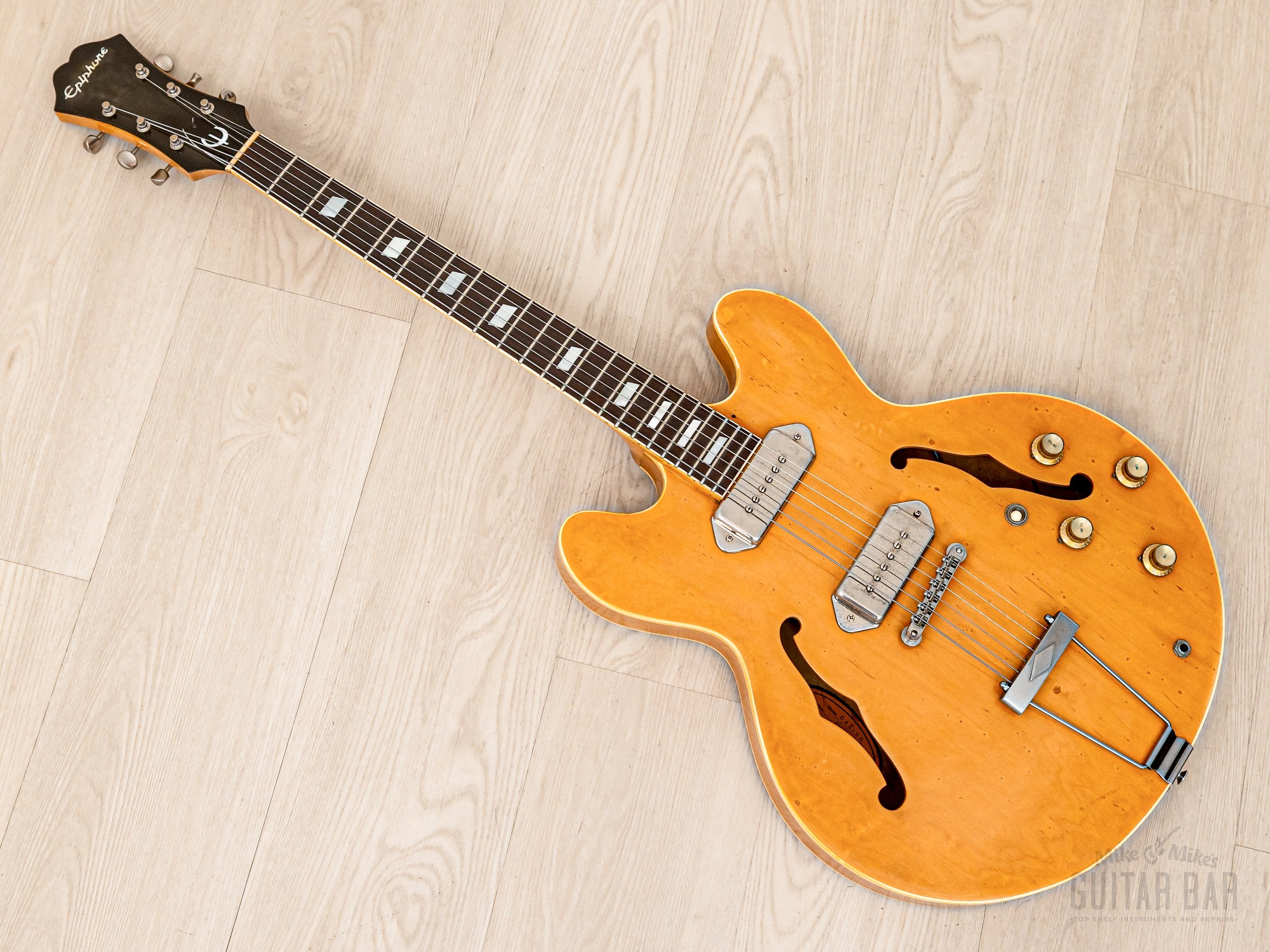 1988 Epiphone Casino Natural Near-Mint, Pre-Elitist Revolution w/ Case, Japan Terada