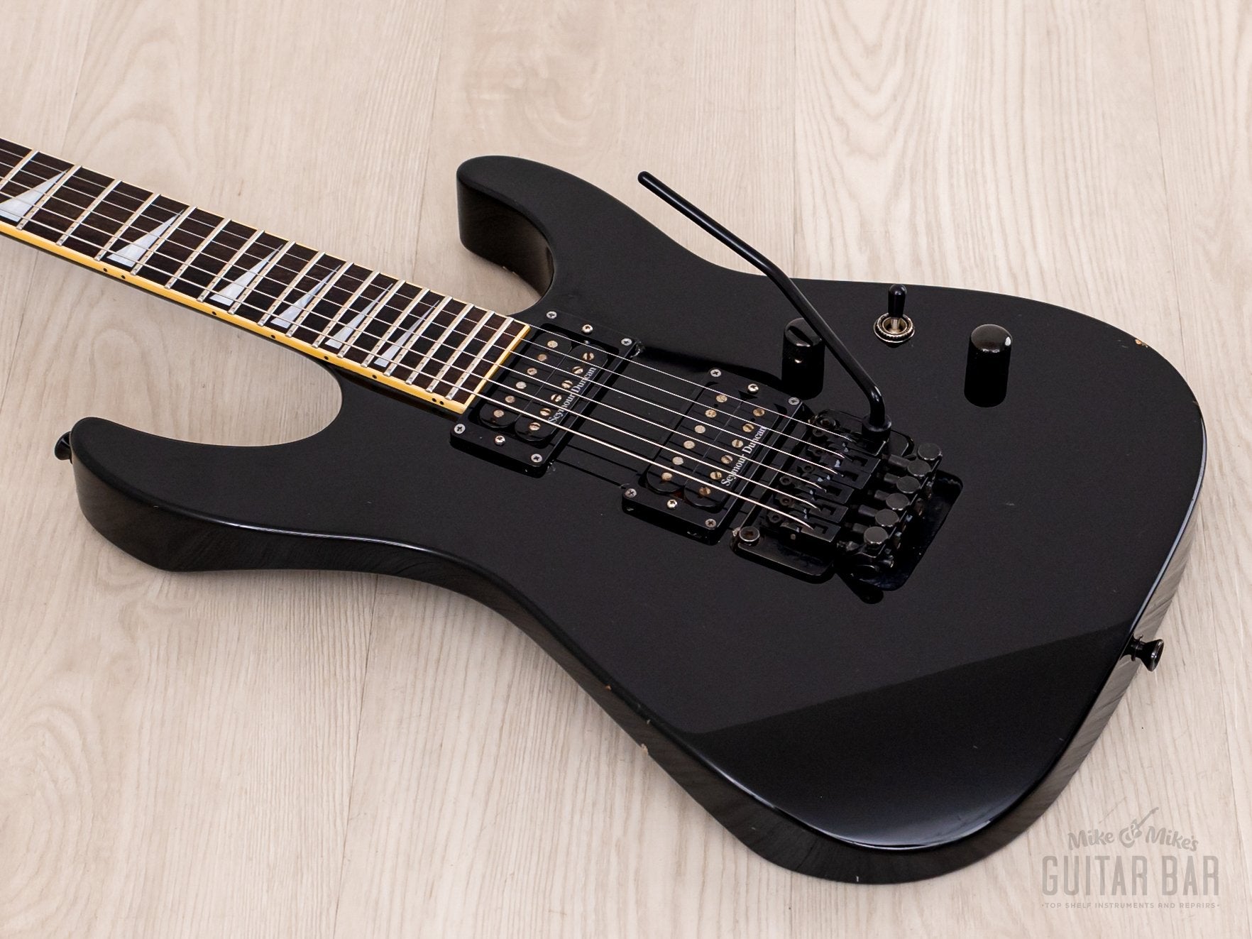 2002 Jackson Stars Soloist SL-J2 Neck Through Guitar Black w/ Seymour Duncan, Floyd Rose & Case