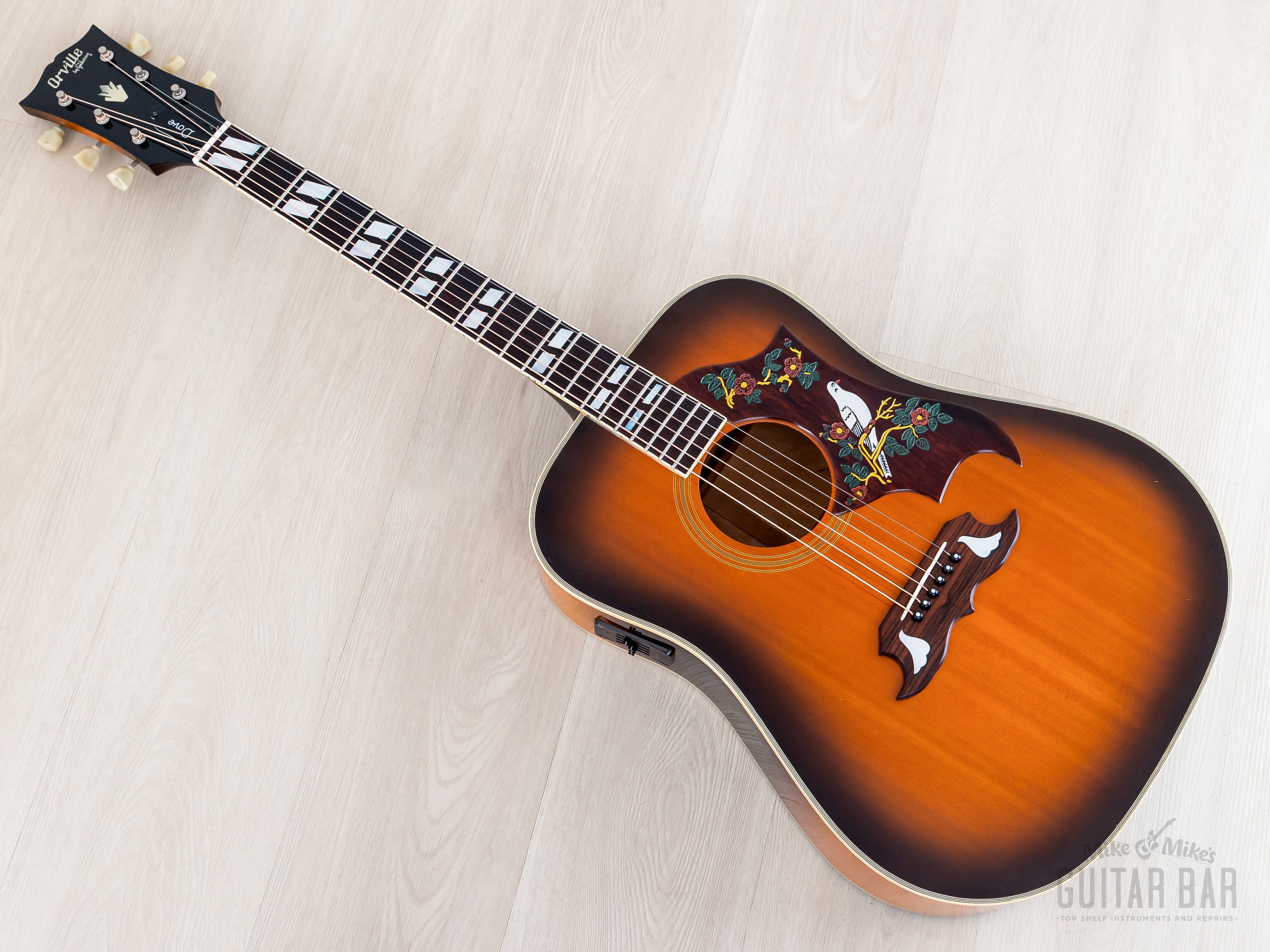 1991 Orville by Gibson Dove Vintage Sunburst Dreadnought Acoustic Elec