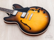 2001 Gibson ES-335 Dot Vintage Sunburst - body front angle