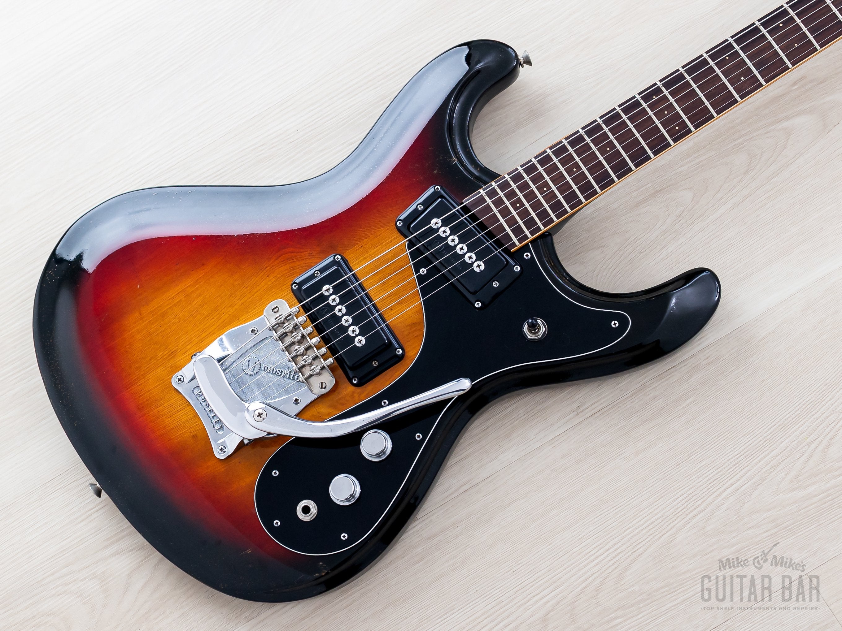 1970s Mosrite Ventures Model Vintage Electric Guitar Ash Body w/ Case,