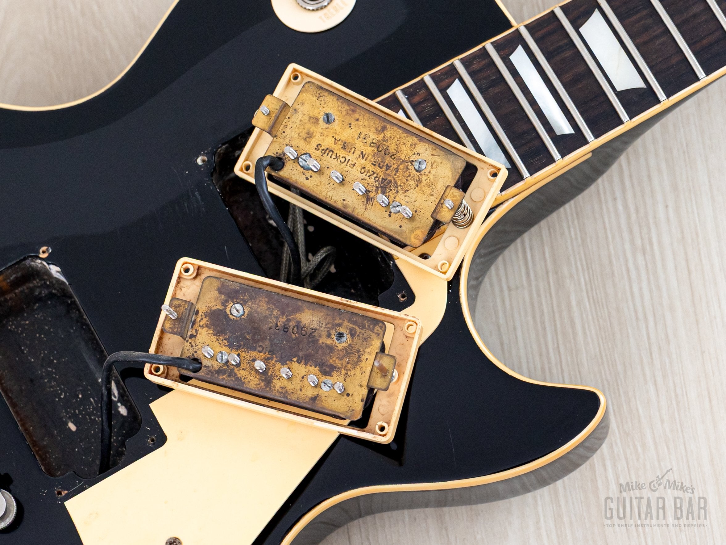 1979 Greco EG900 Vintage Guitar Standard, Black w/ USA DiMarzio PAFs &