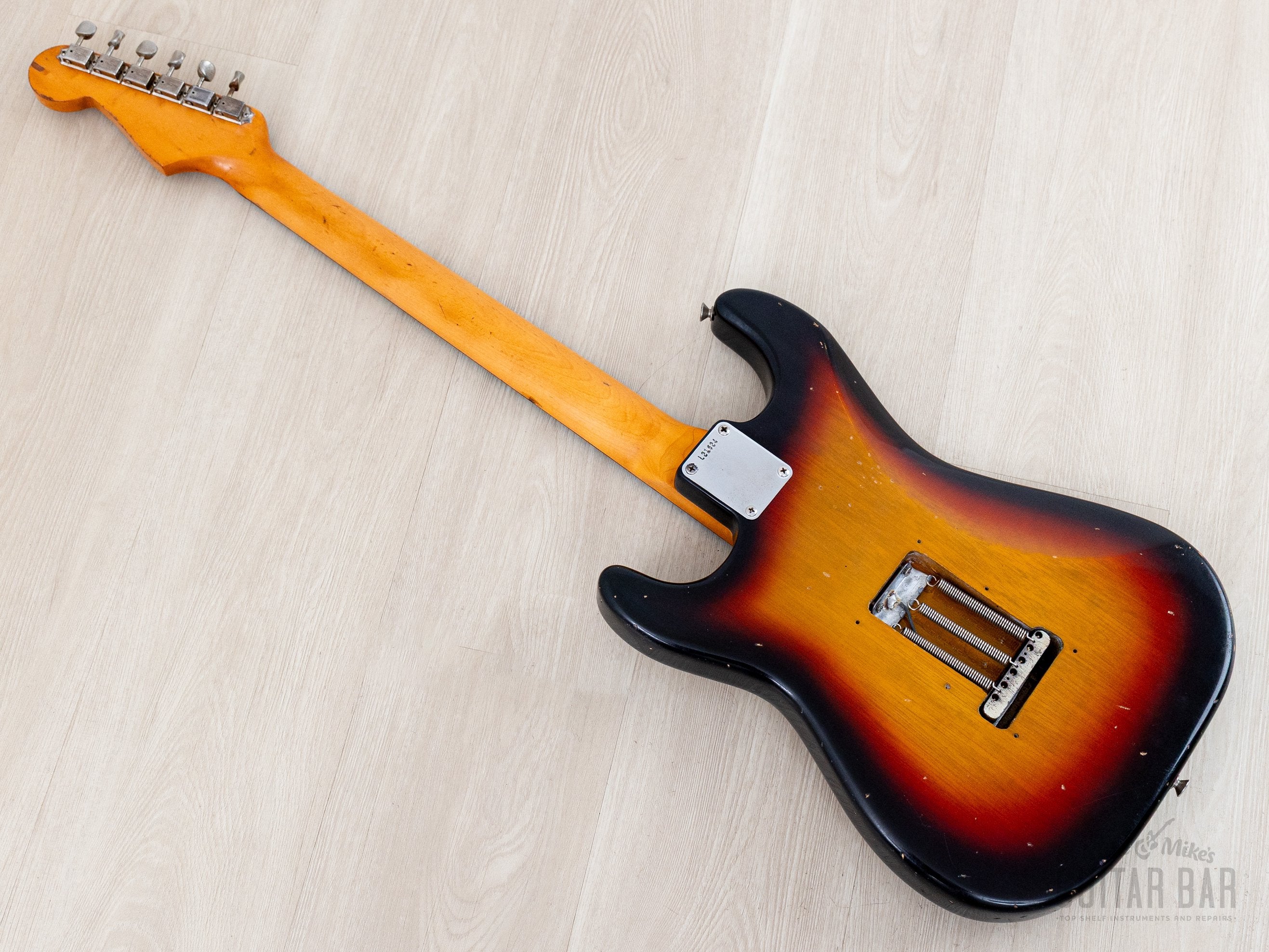1963 Fender Stratocaster Korina Pre-CBS Vintage Guitar Sunburst w/ Cas