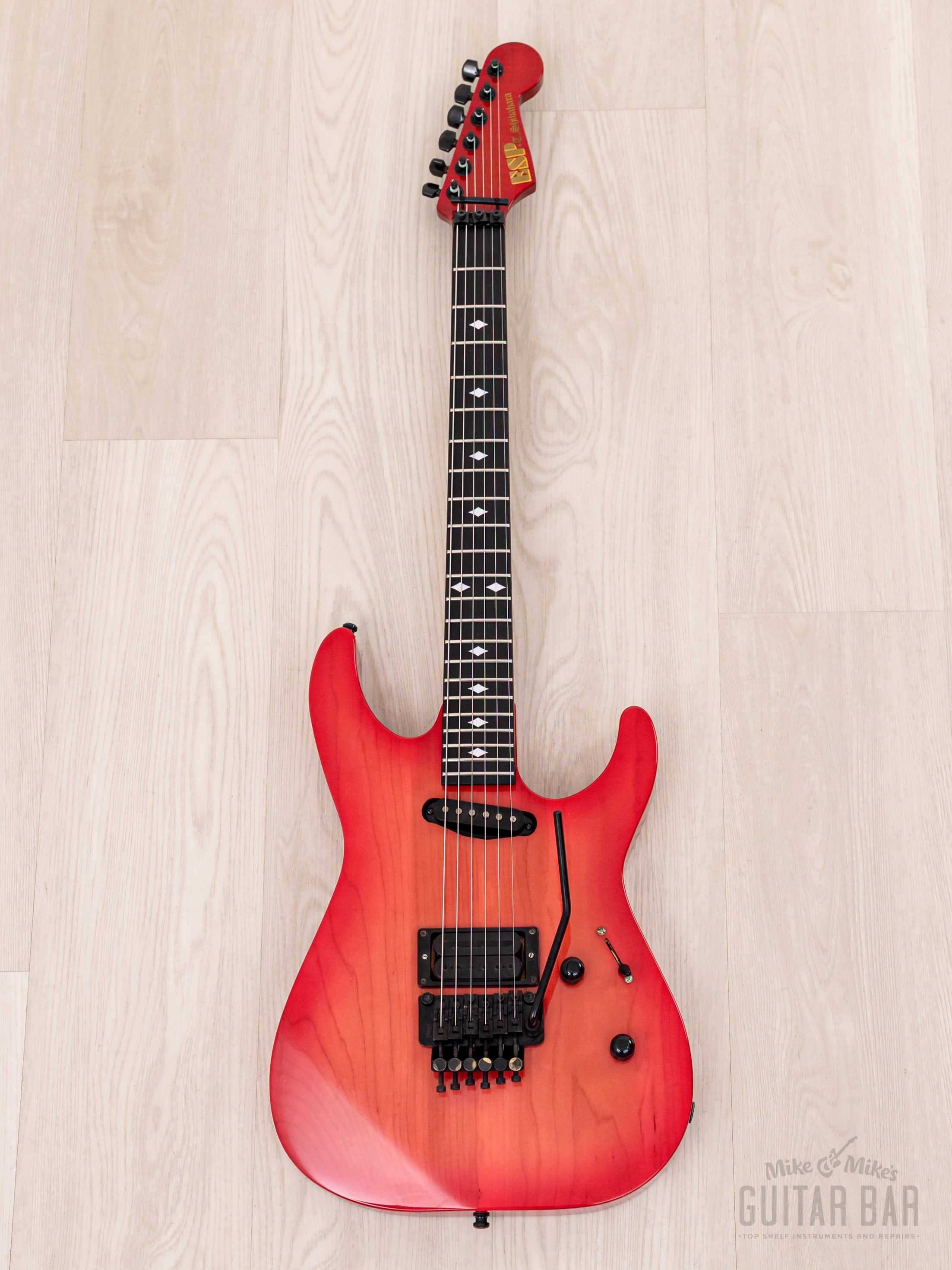 ESP customストラトタイプ 1980s ESP Custom Shop Vintage Superstrat “T. Shibahara” Pink Sunburst