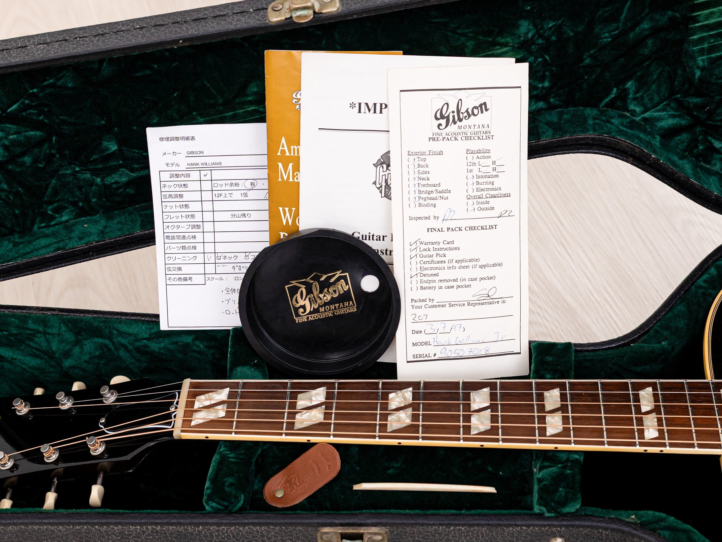 1997 Gibson Hank Williams Jr. Southern Jumbo Limited Edition, Near-Mint w/ Case & Tags, Brazilian Rosewood