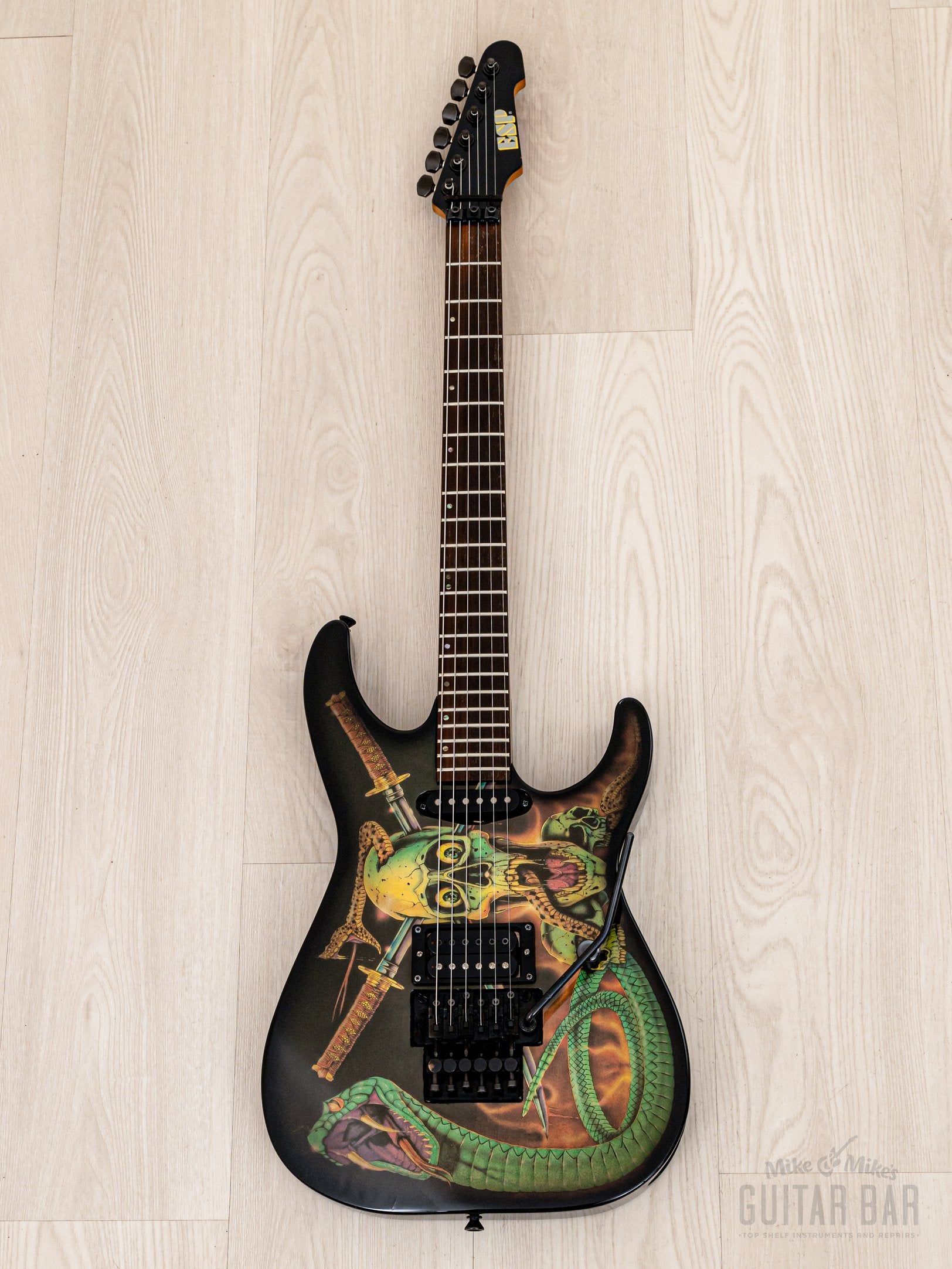 ギター ESP George Lynch Skulls&snakes 90 model 1990 ESP George Lynch Skull & Snakes Signature Model Haji