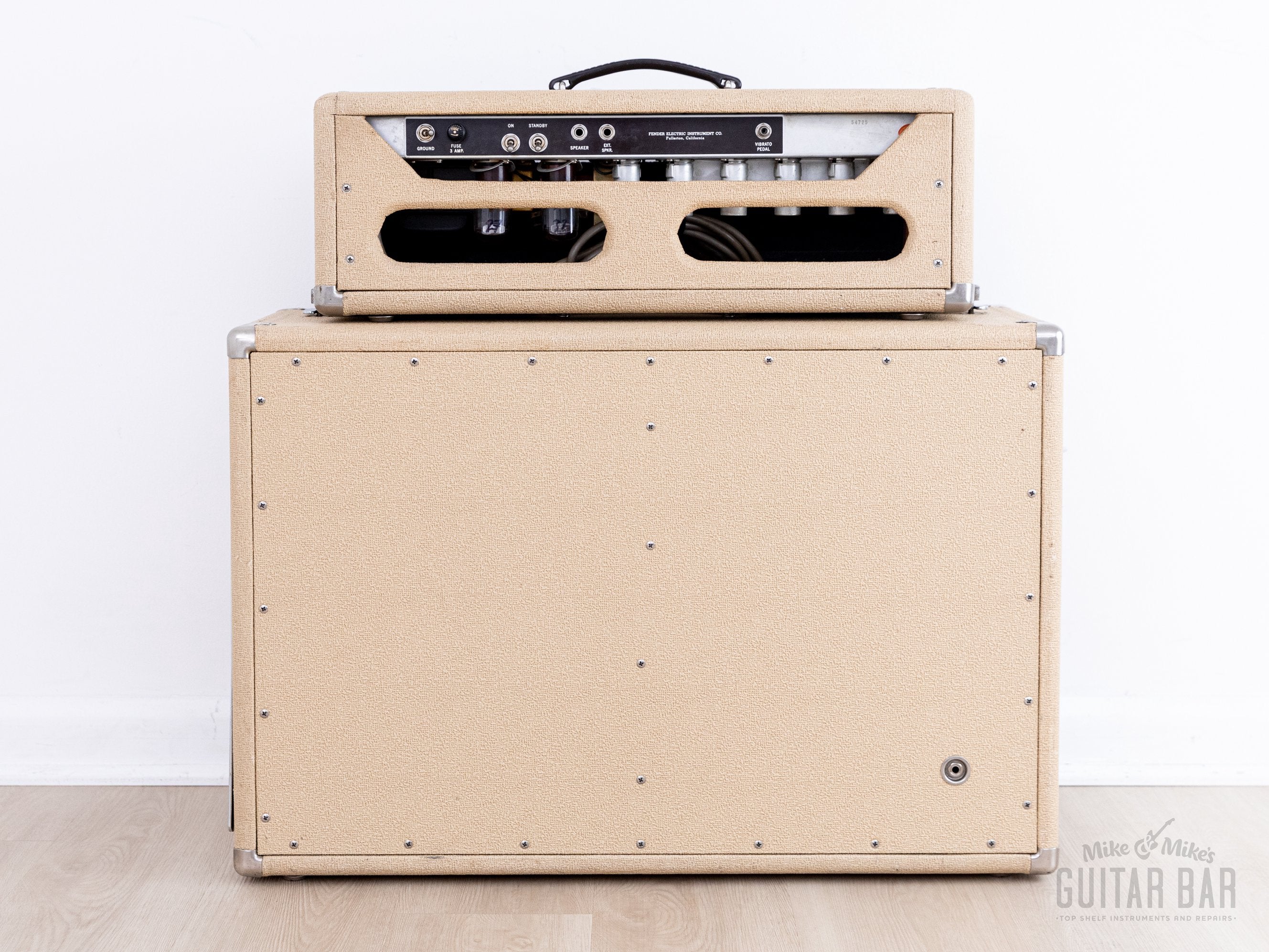 1962 Fender Bandmaster Vintage Pre-CBS Tube Amp Blonde w/ 2x12 Cab, Ox