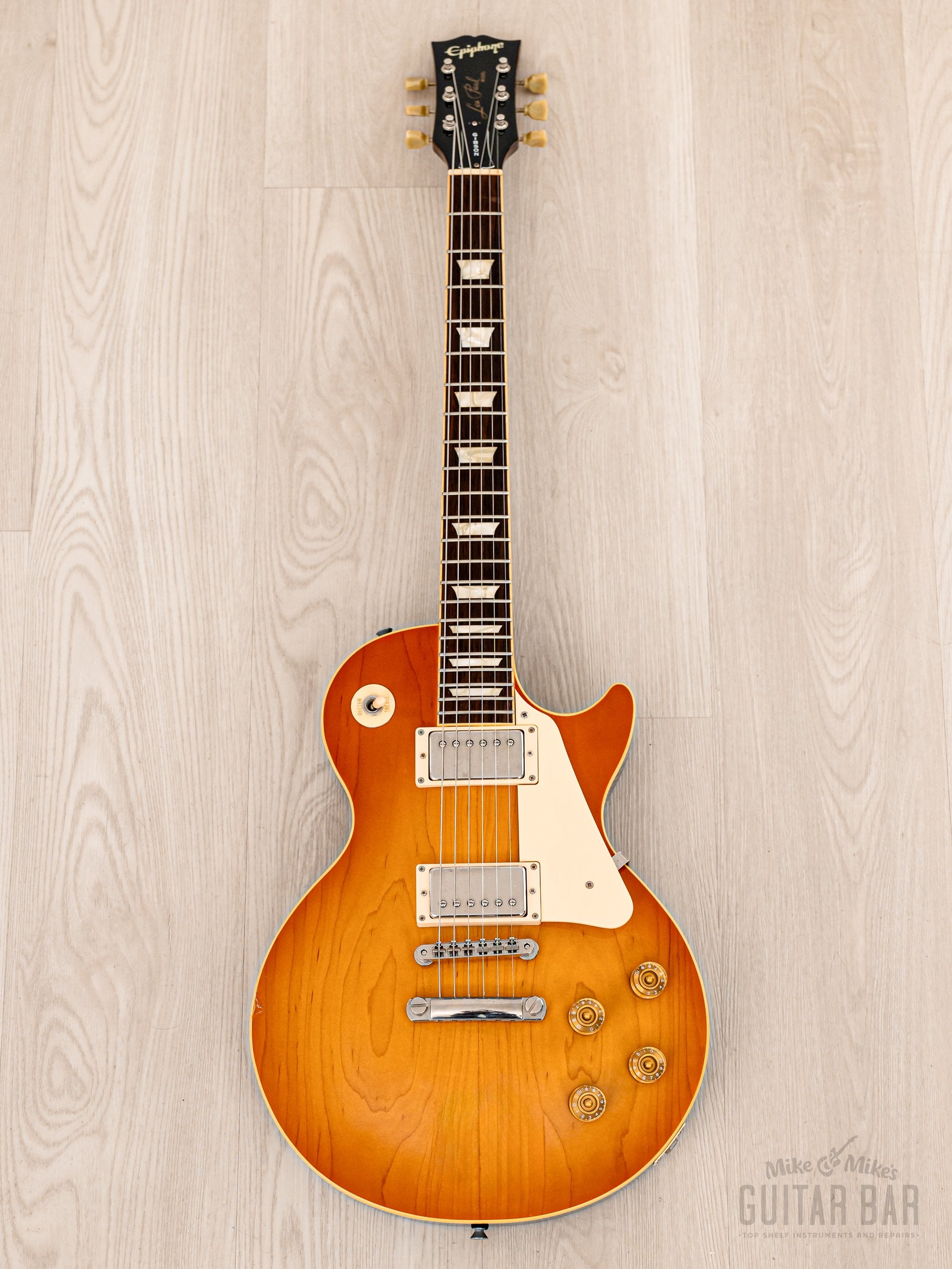 1998 Epiphone by Gibson Les Paul Standard LPS-80 Trans Amber, Japan Fujigen