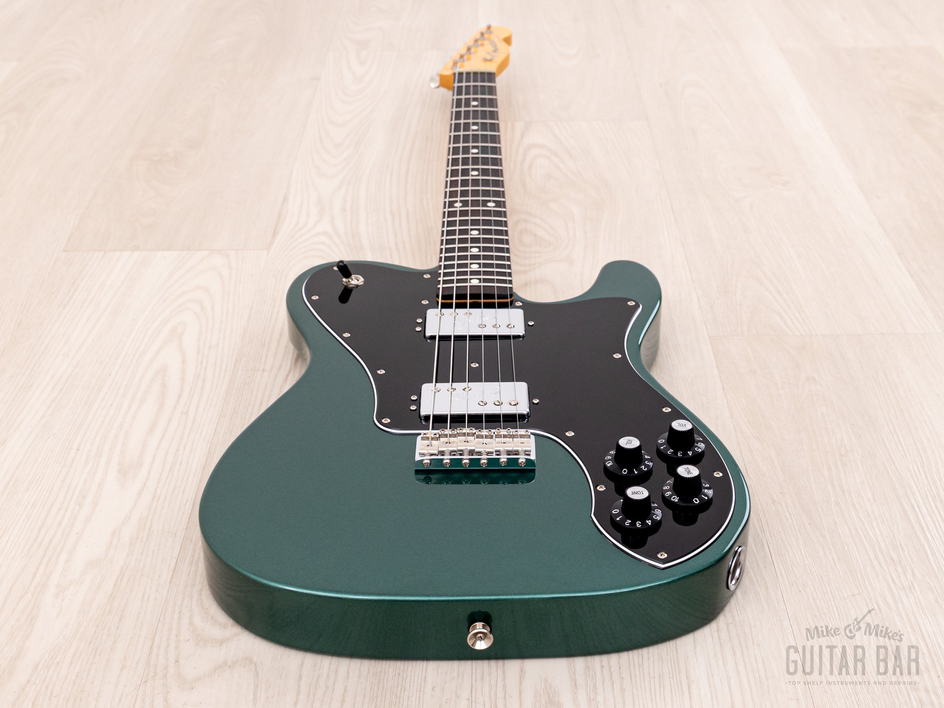 2019 Fender Hybrid Telecaster Deluxe Sherwood Green, Near-Mint w/ USA Shawbucker & Hangtags, Japan MIJ