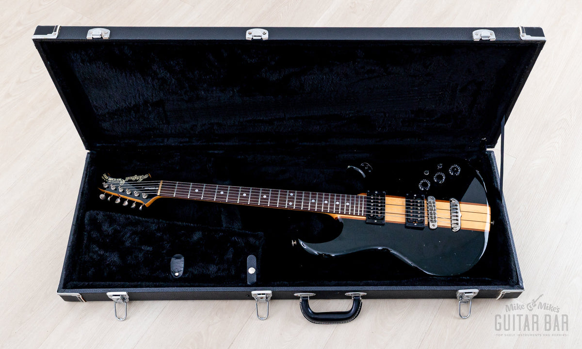 1980 Aria Pro II RS-600H in open black hardshell case